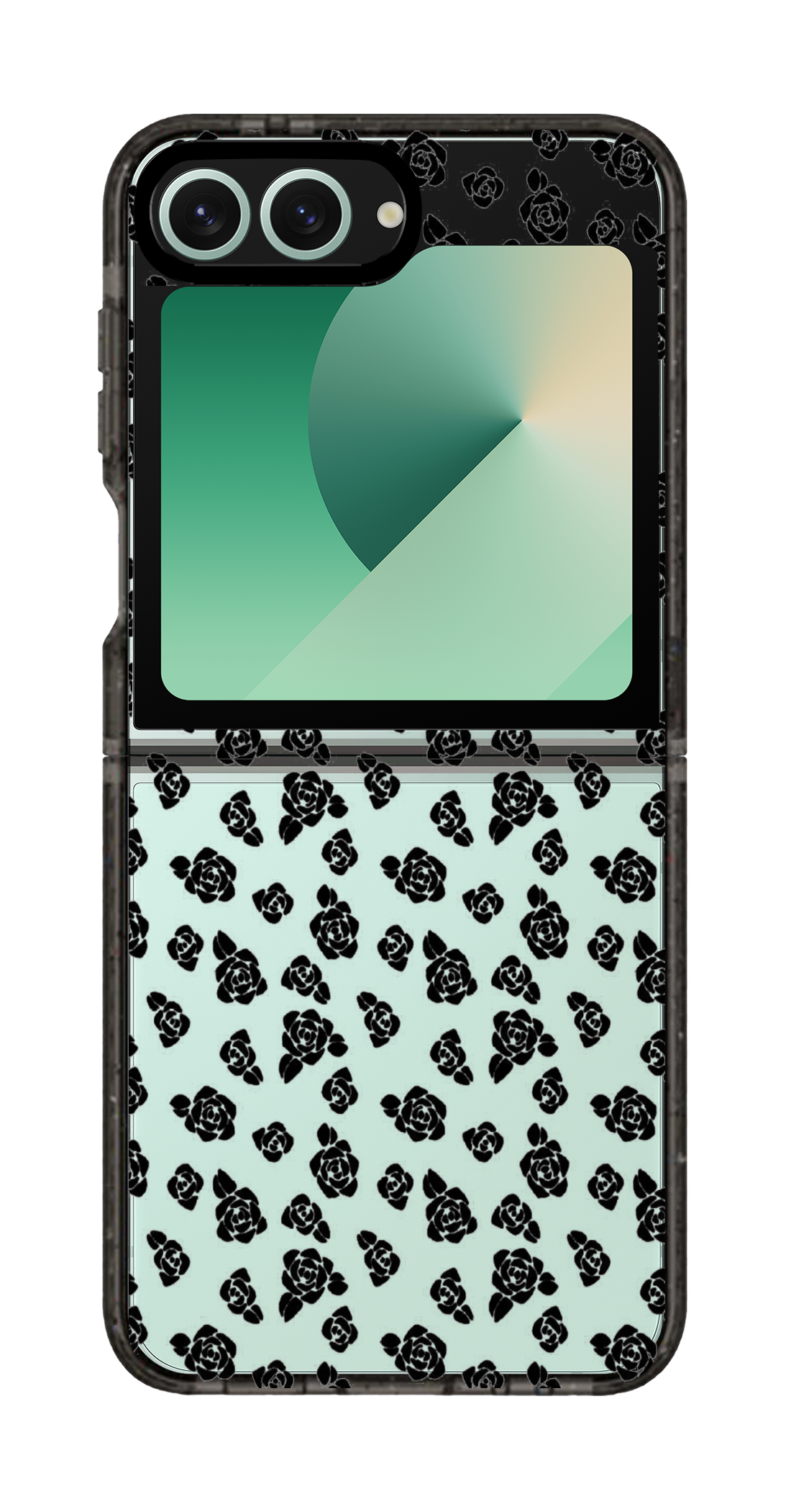 PixVoices rendered material preview - 3622 - Clear Black Galaxy Flip Case