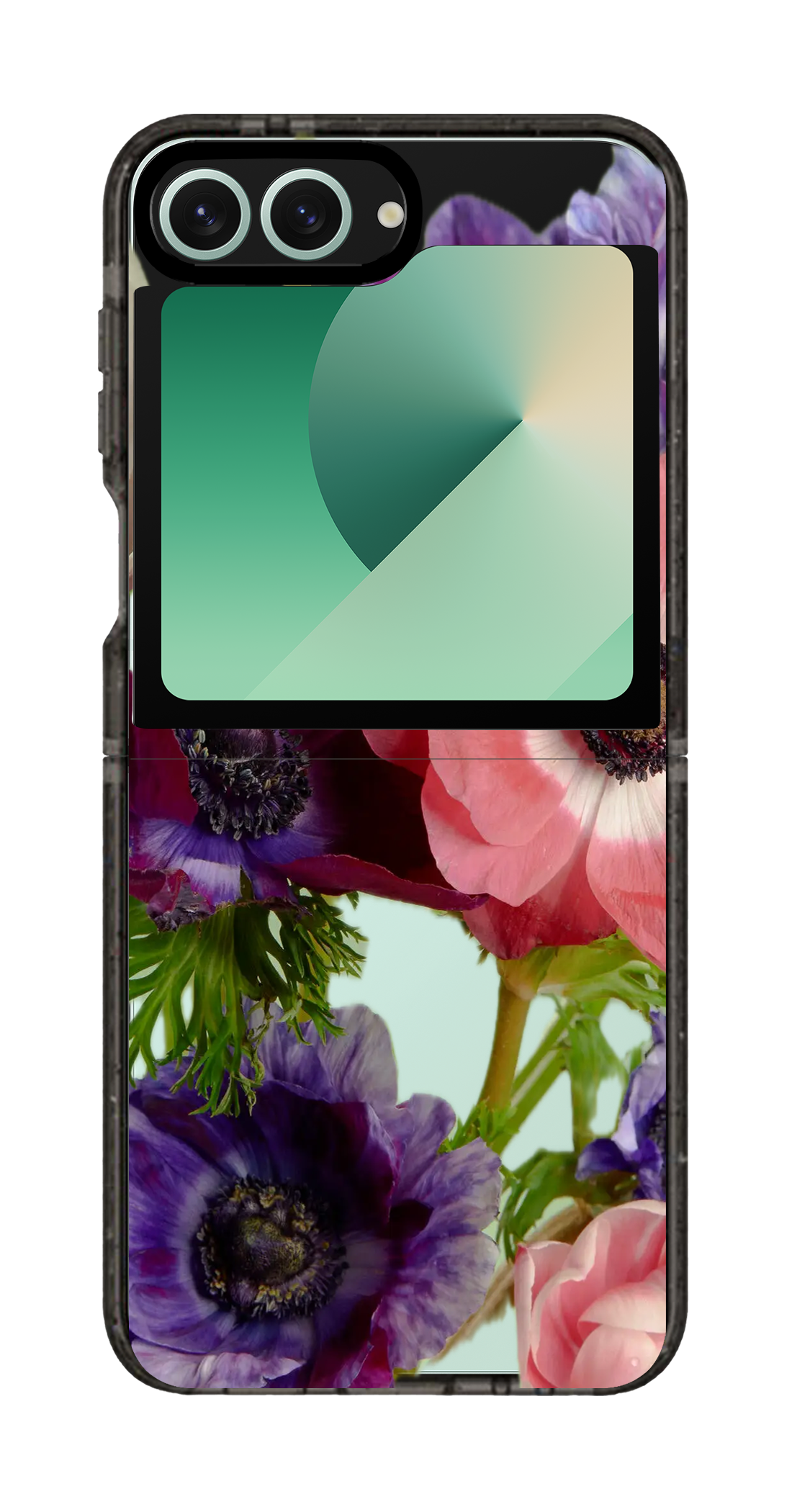PixVoices rendered material preview - 3663 - Clear Black Galaxy Flip Case