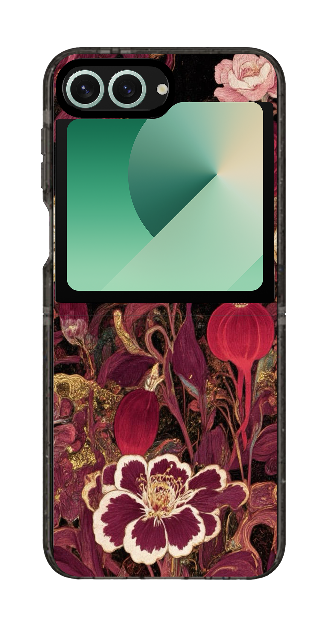 PixVoices rendered material preview - 3680 - Clear Black Galaxy Flip Case