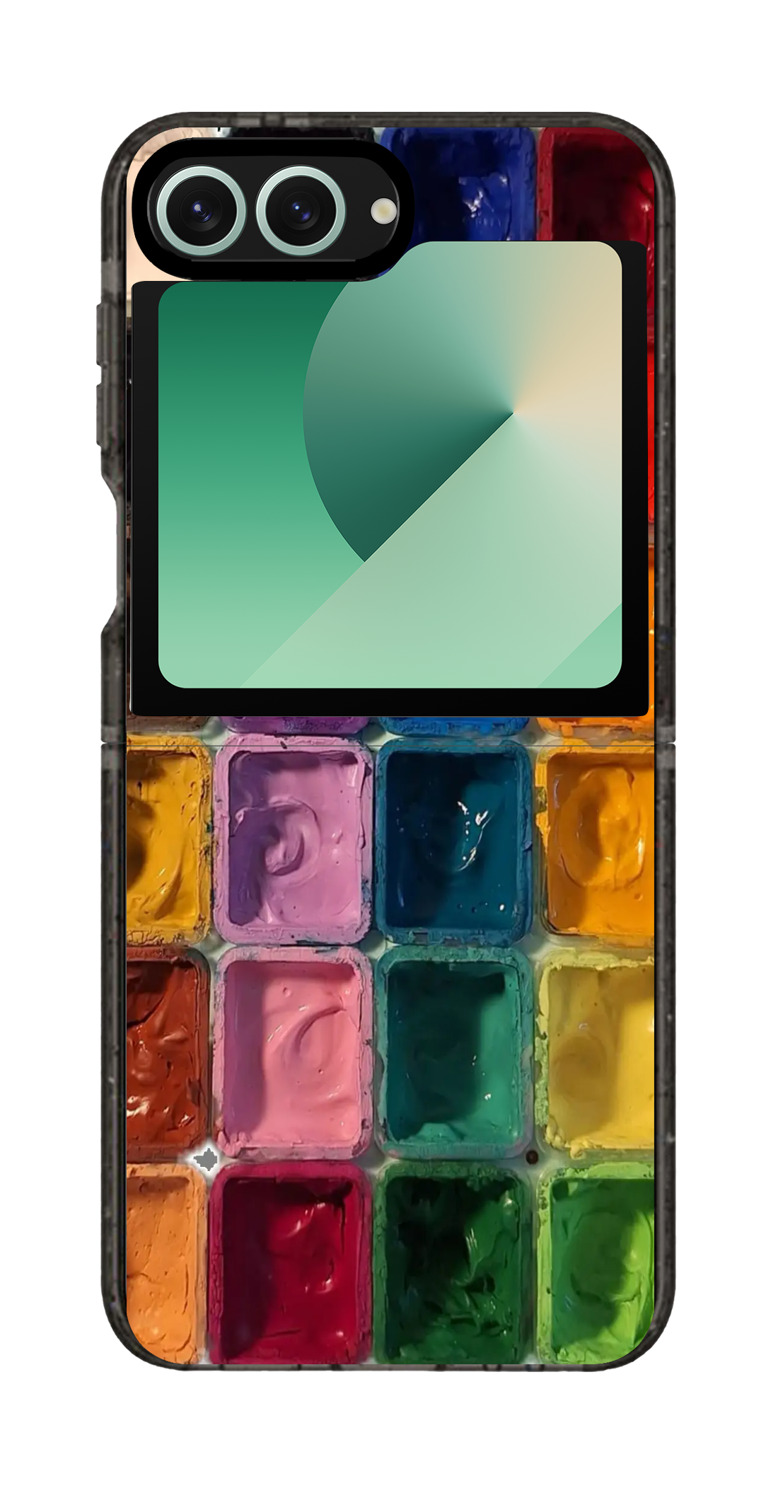 PixVoices rendered material preview - 3709 - Clear Black Galaxy Flip Case