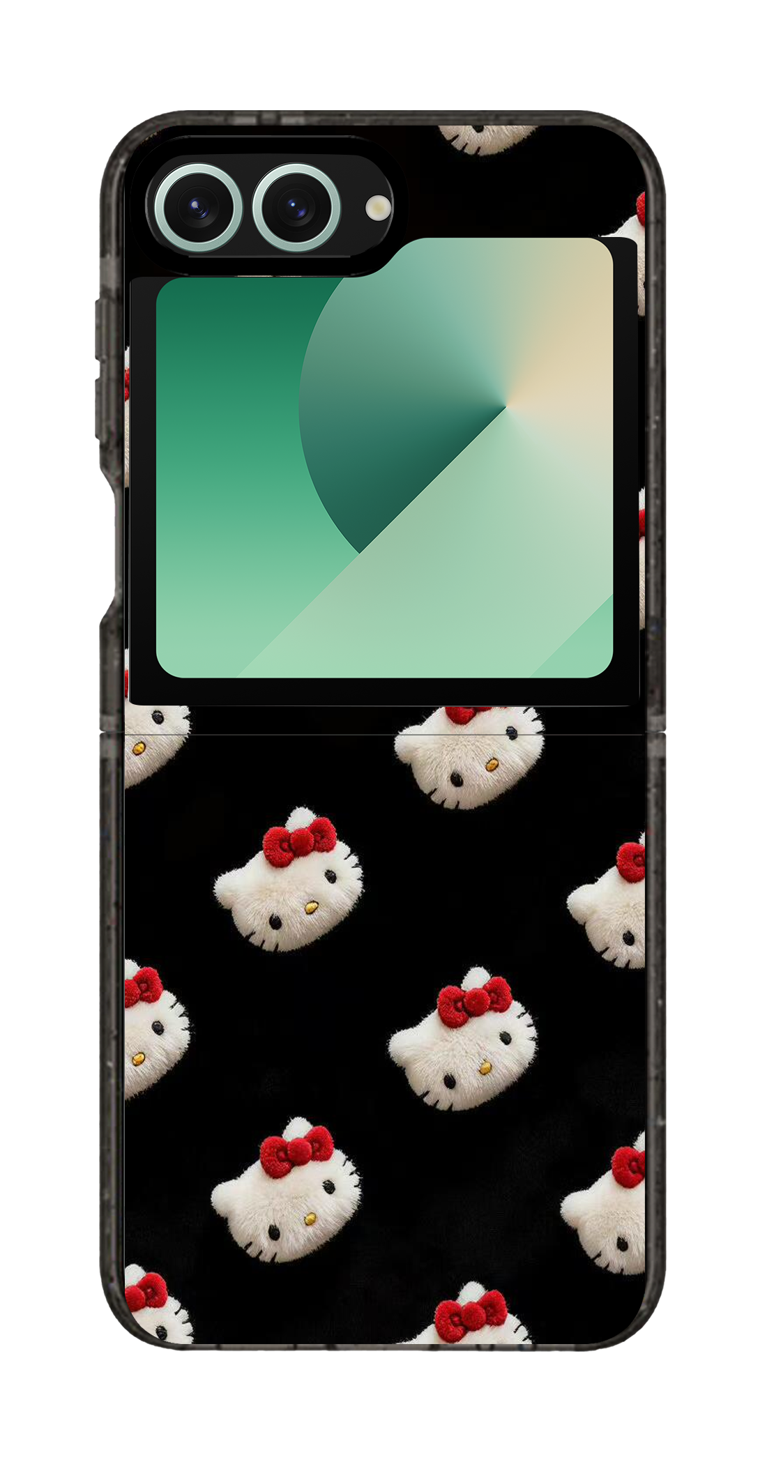PixVoices rendered material preview - 3723 - Clear Black Galaxy Flip Case