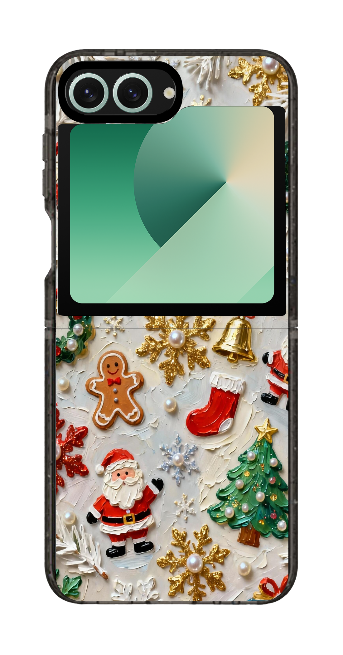 PixVoices rendered material preview - 3727 - Clear Black Galaxy Flip Case