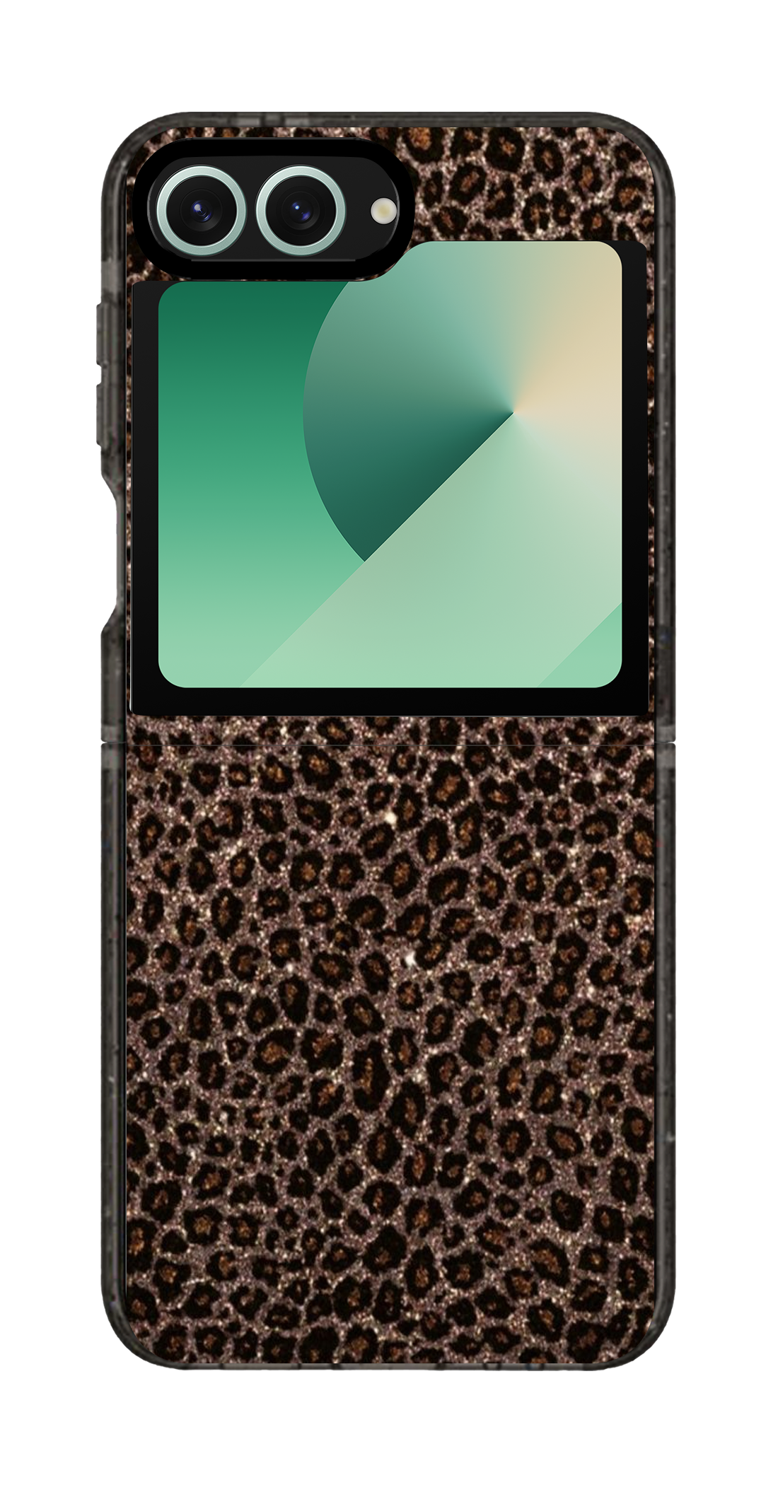 PixVoices rendered material preview - 3852 - Clear Black Galaxy Flip Case