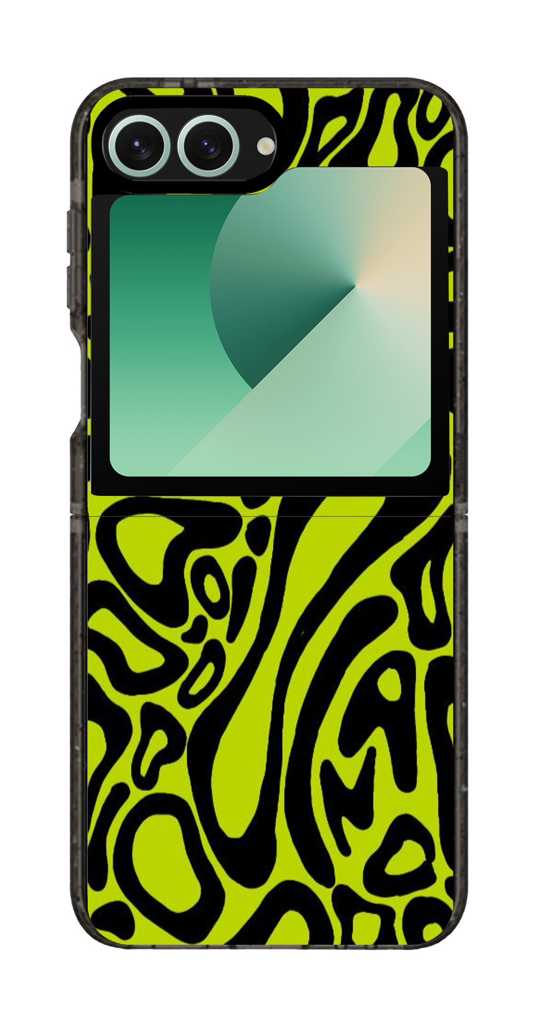 PixVoices rendered material preview - 4145 - Clear Black Galaxy Flip Case