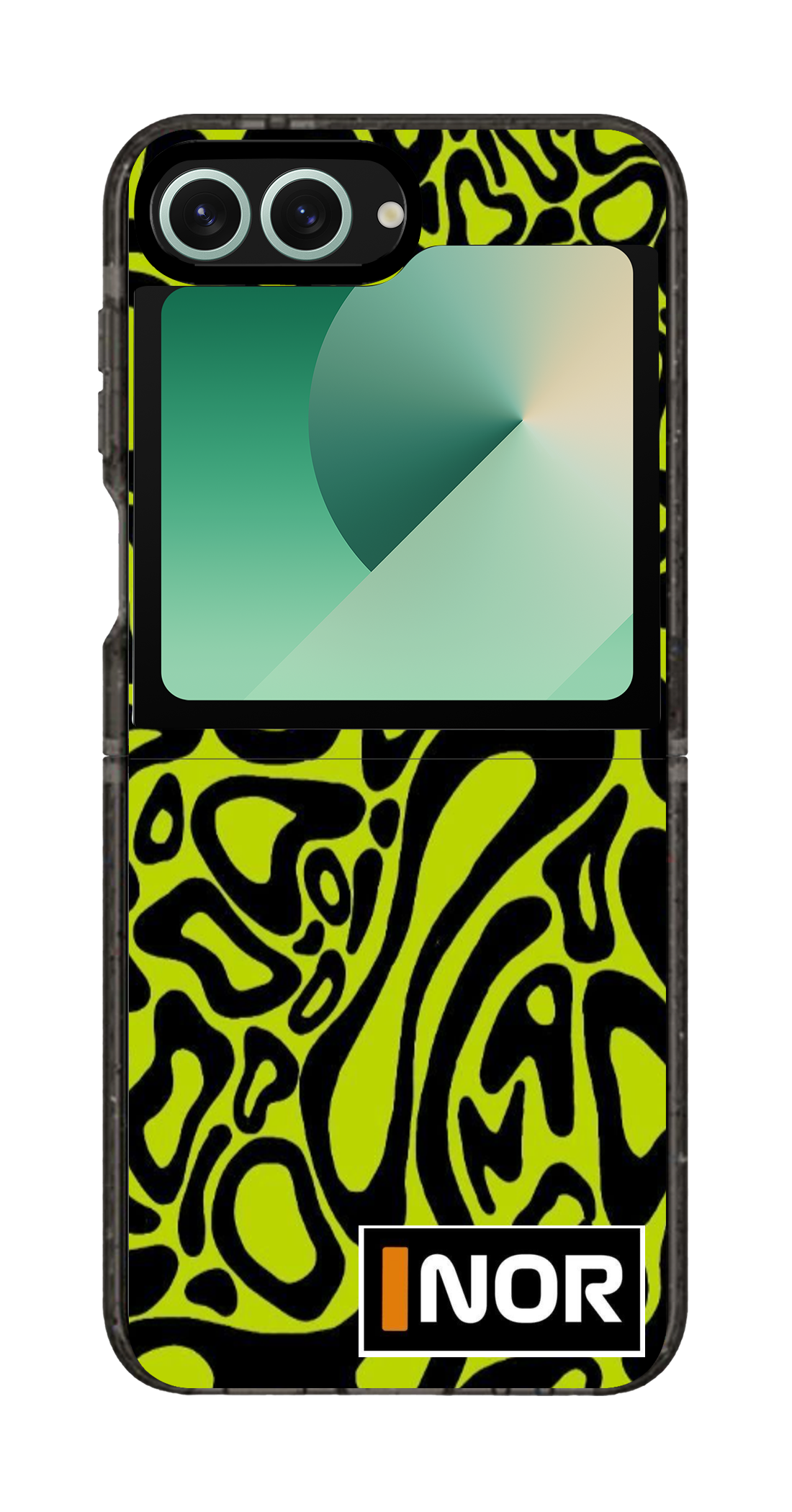 PixVoices rendered material preview - 4199 - Clear Black Galaxy Flip Case