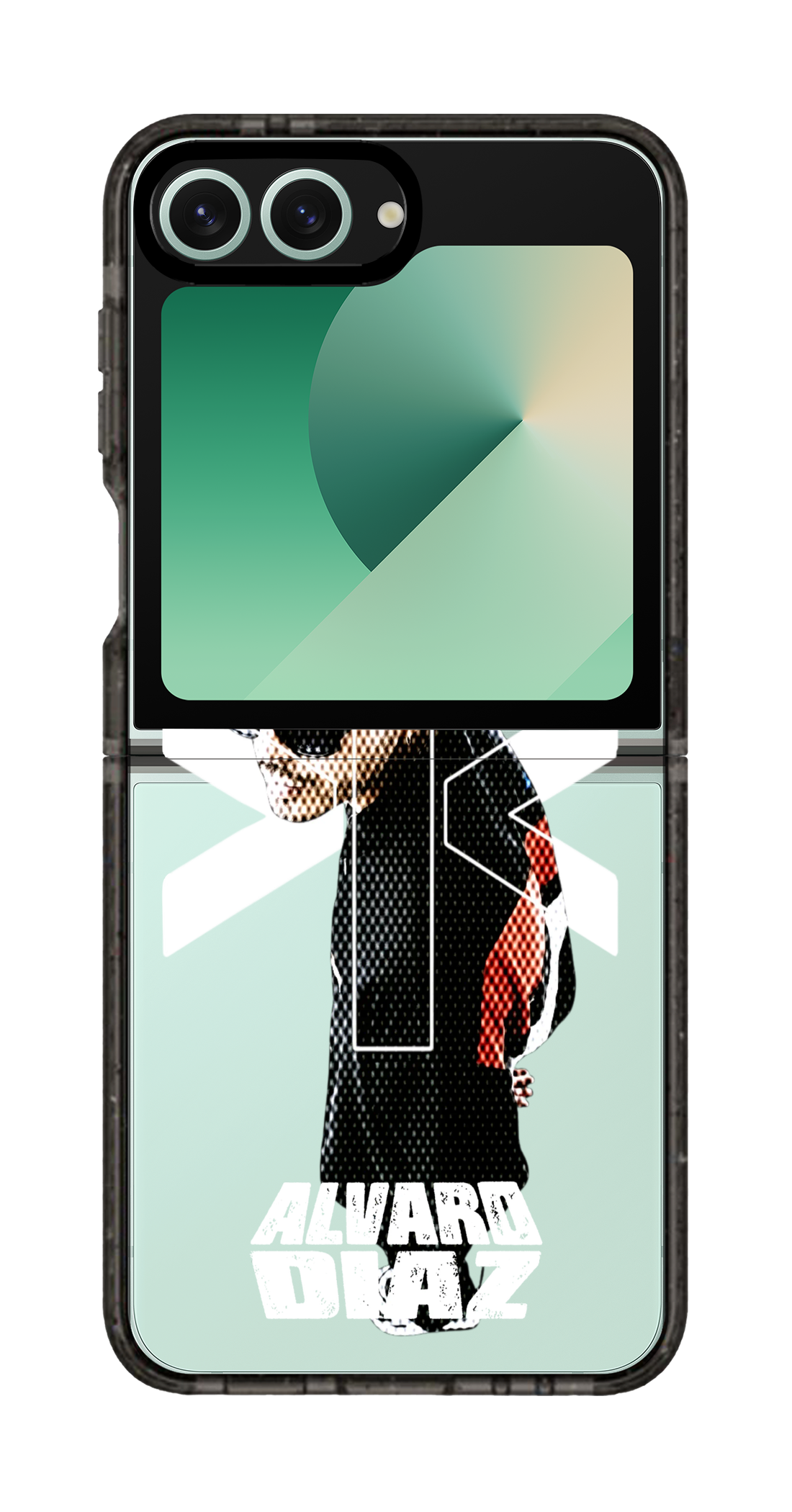 PixVoices rendered material preview - 6189 - Clear Black Galaxy Flip Case