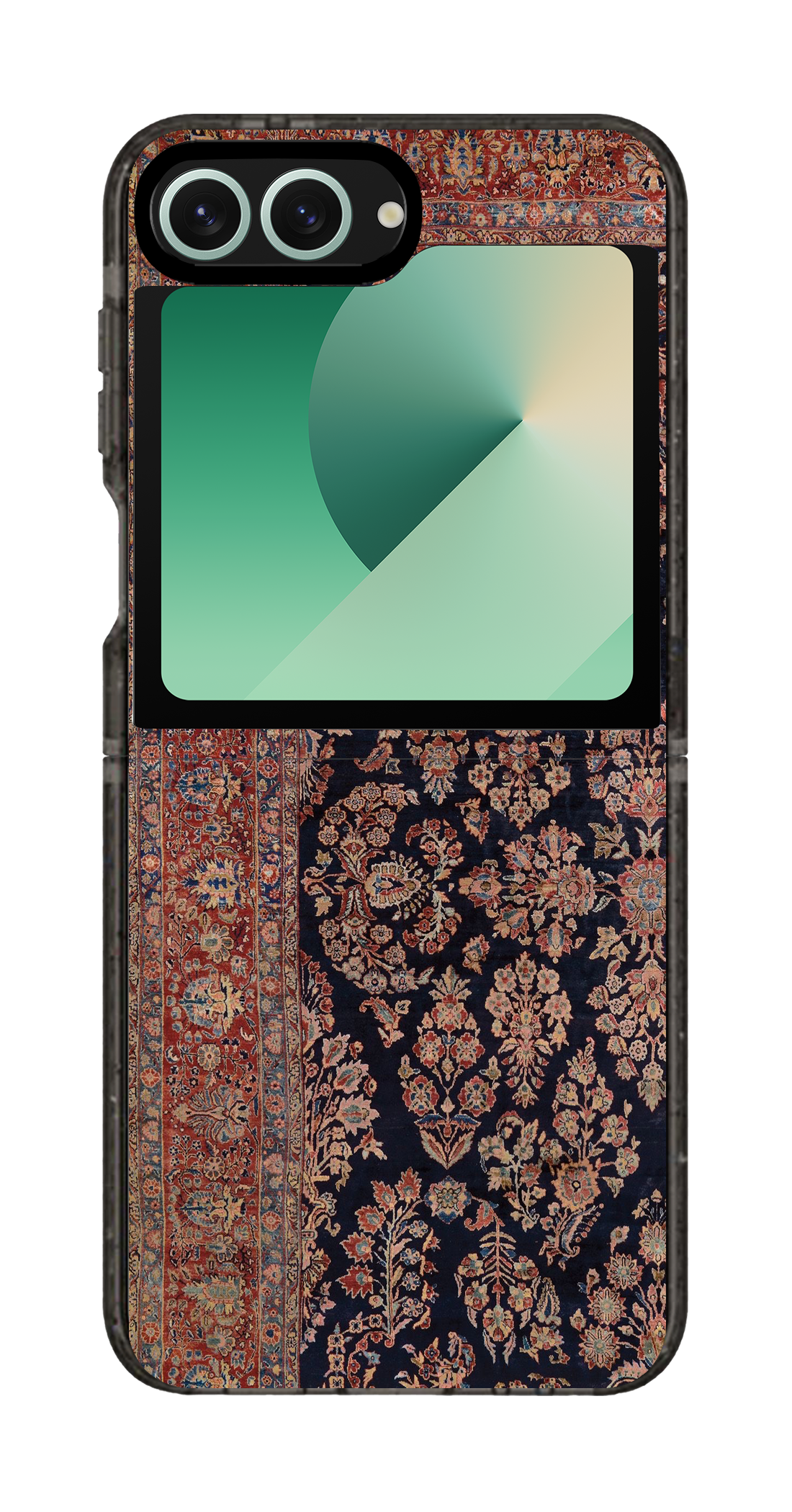 PixVoices rendered material preview - 6013 - Clear Black Galaxy Flip Case