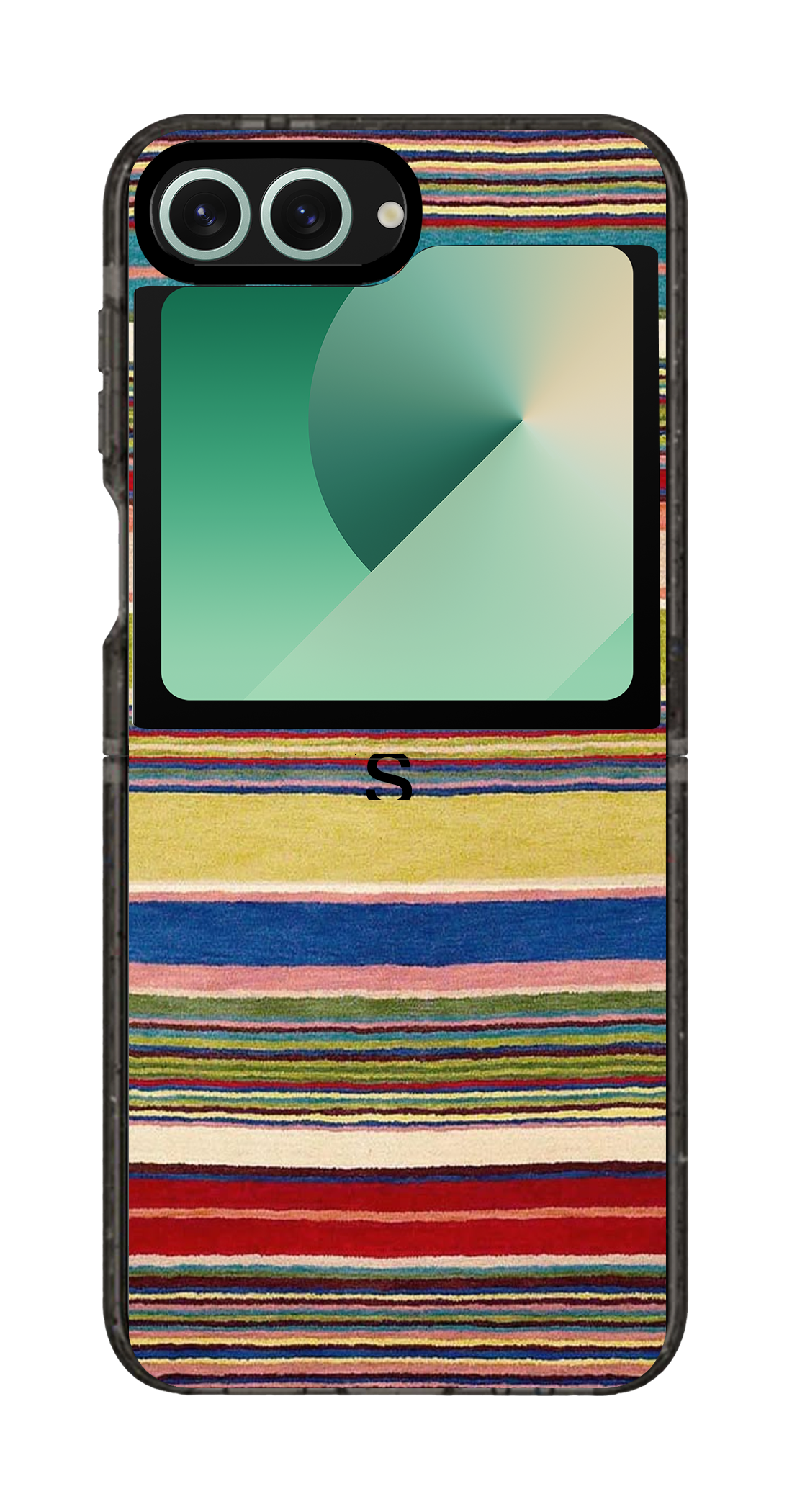 PixVoices rendered material preview - 4469 - Clear Black Galaxy Flip Case