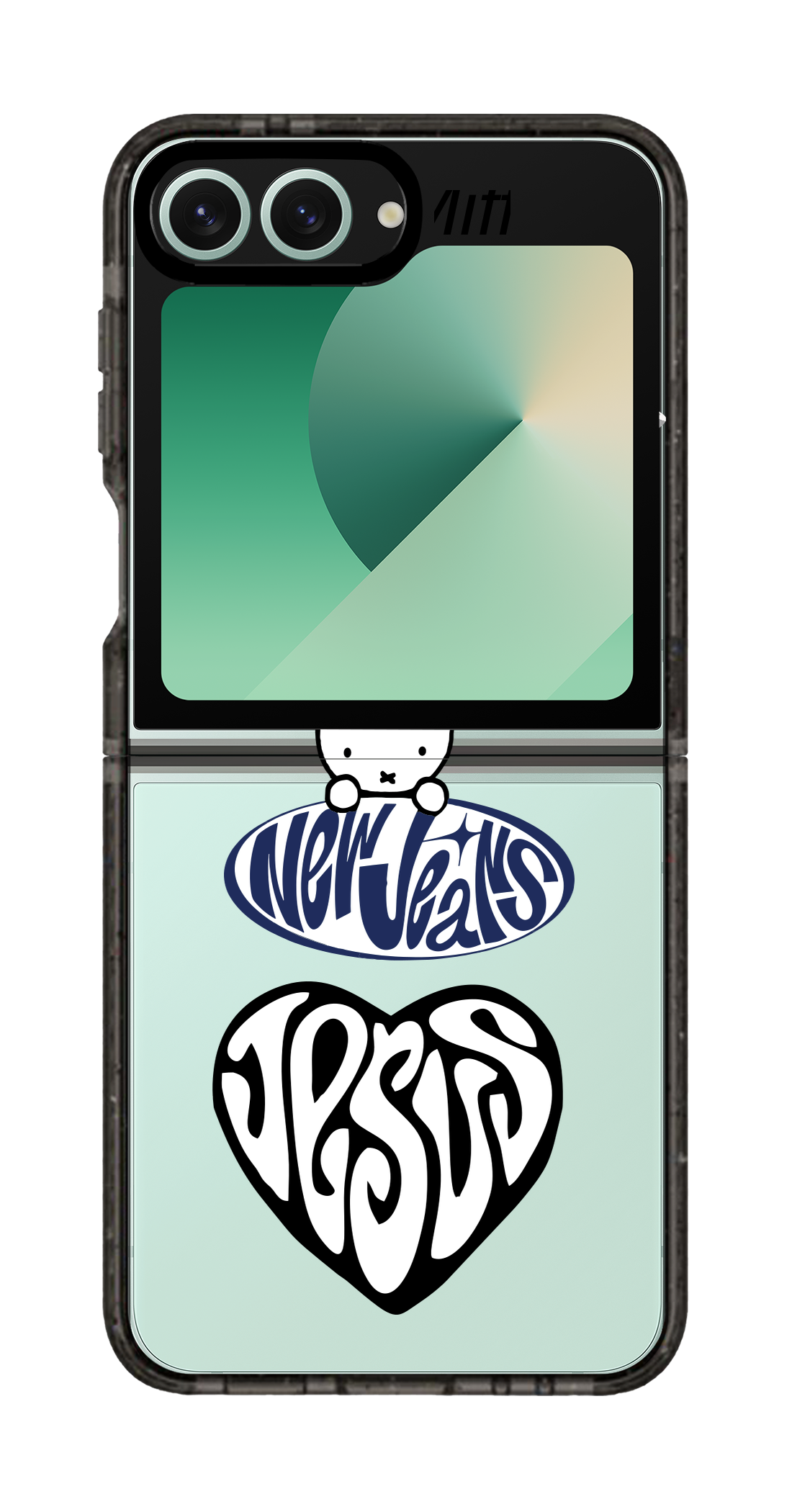 PixVoices rendered material preview - 3382 - Clear Black Galaxy Flip Case