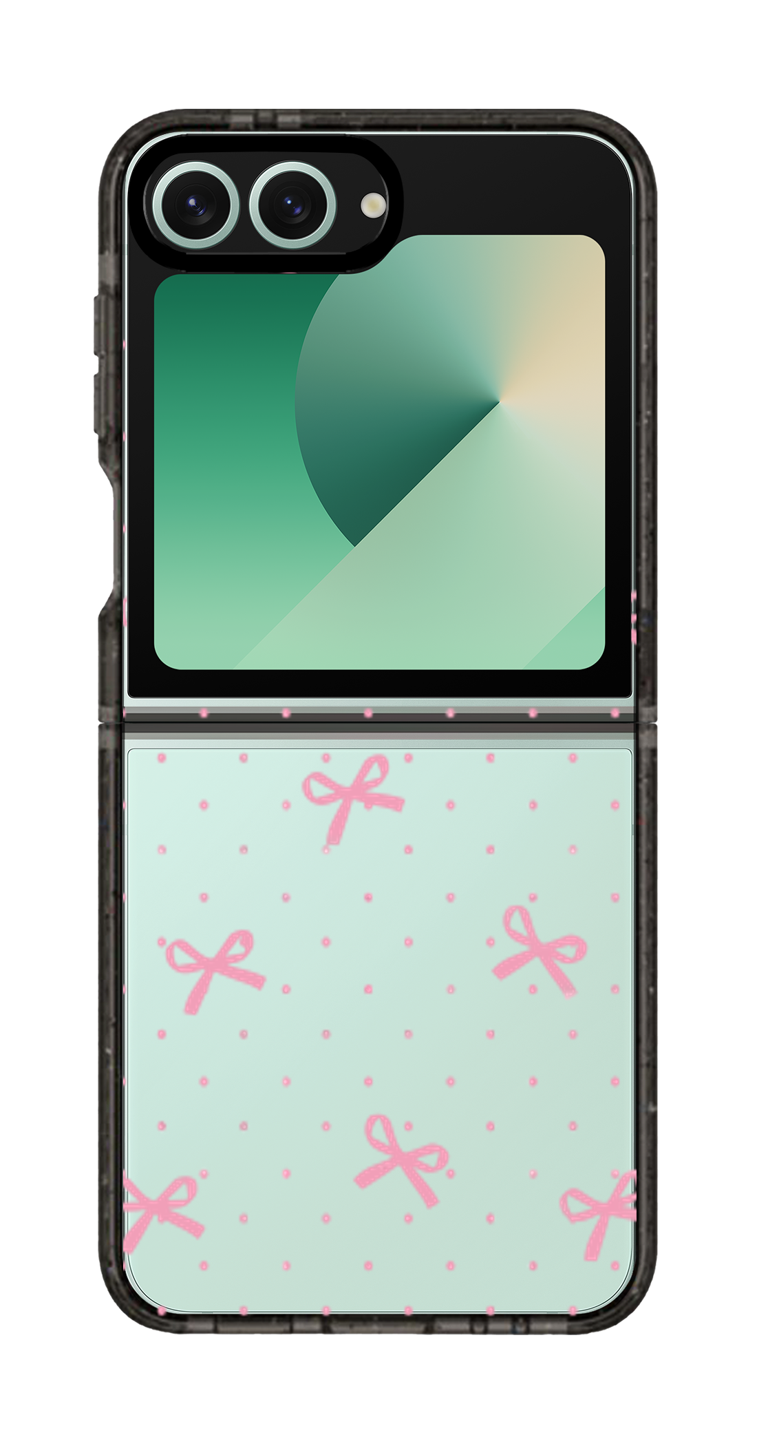PixVoices rendered material preview - 2786 - Clear Black Galaxy Flip Case