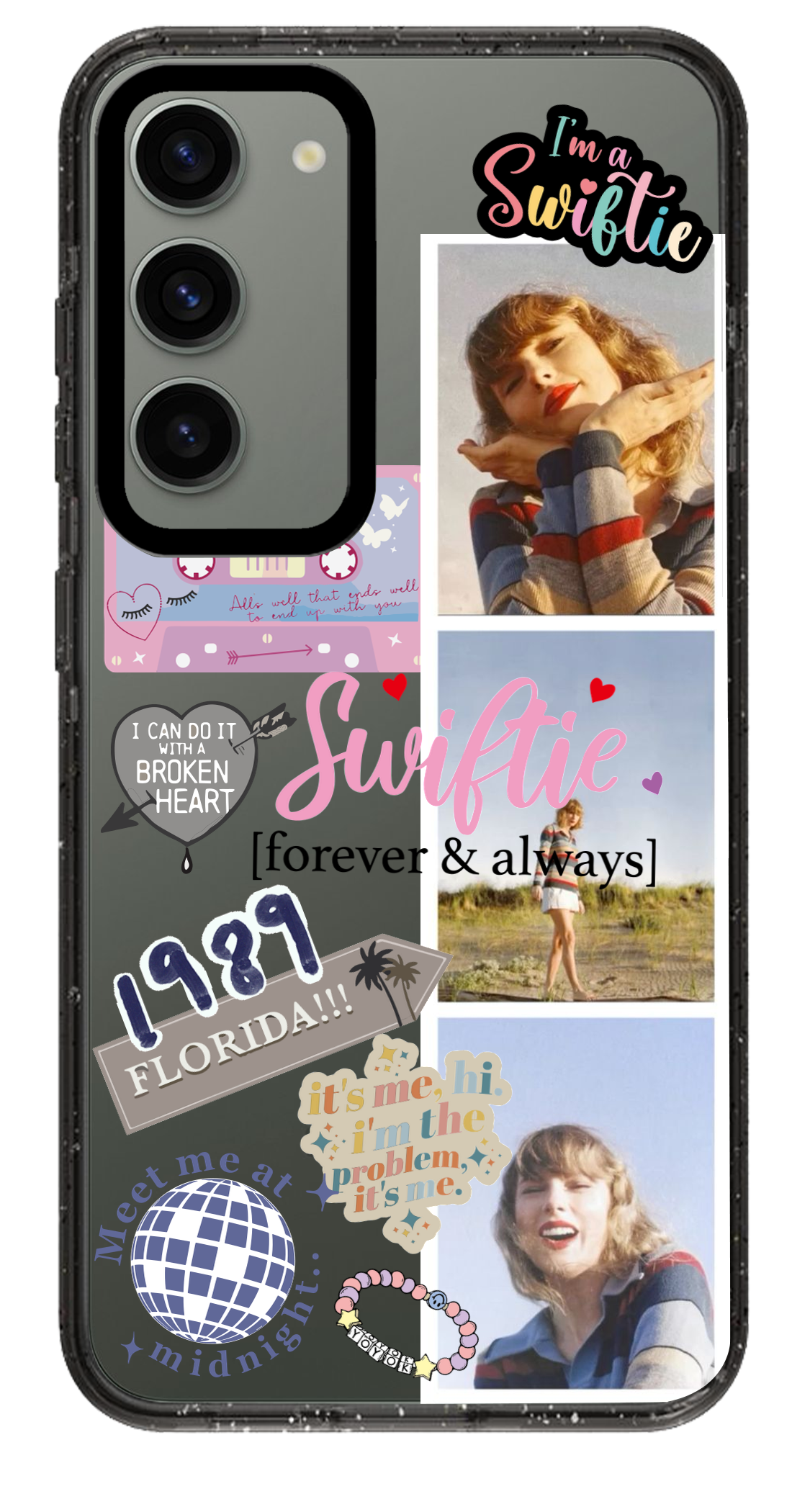 PixVoices rendered material preview - 525 - Clear Black Samsung Case