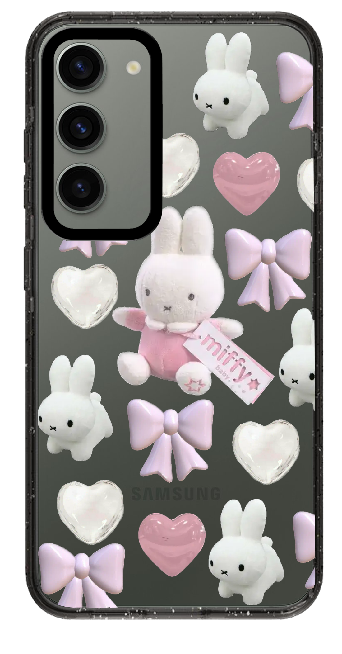 PixVoices rendered material preview - 982 - Clear Black Samsung Case