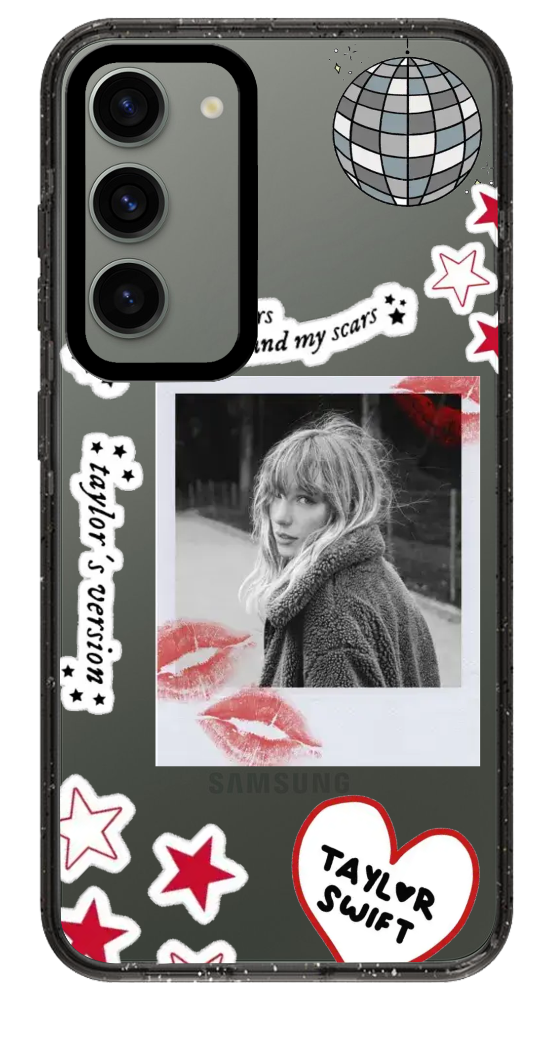 PixVoices rendered material preview - 984 - Clear Black Samsung Case