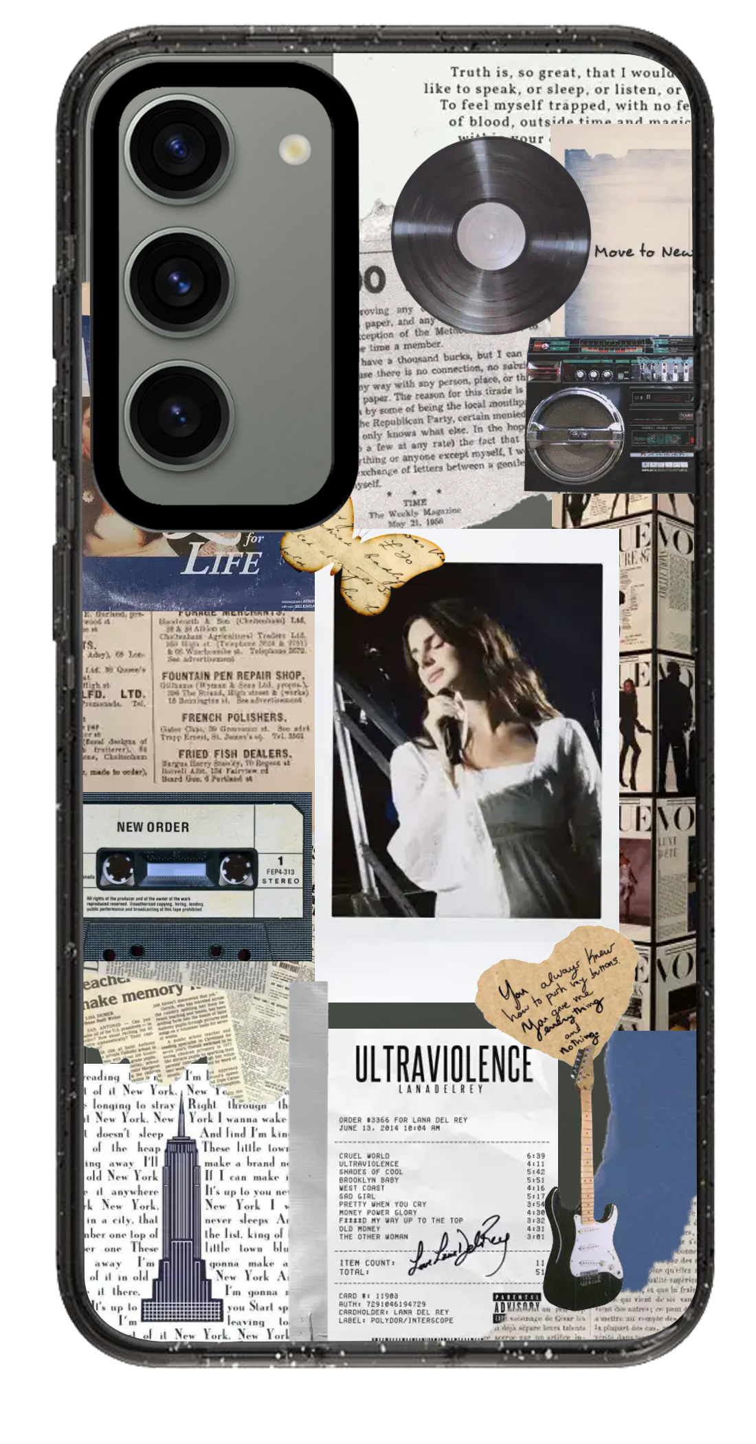 PixVoices rendered material preview - 993 - Clear Black Samsung Case