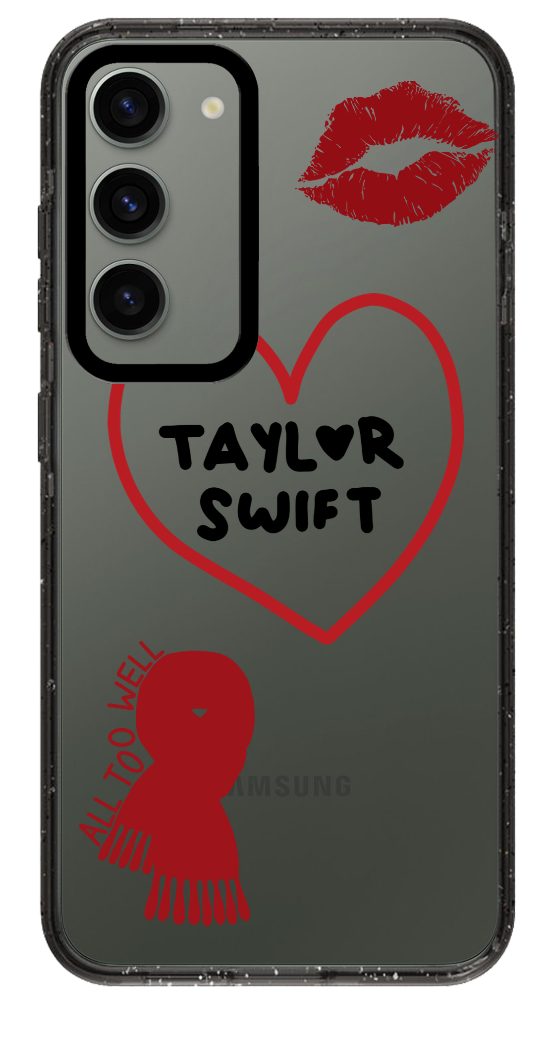 PixVoices rendered material preview - 1000 - Clear Black Samsung Case