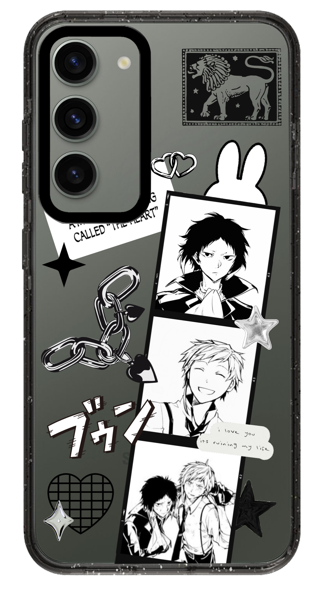PixVoices rendered material preview - 1013 - Clear Black Samsung Case
