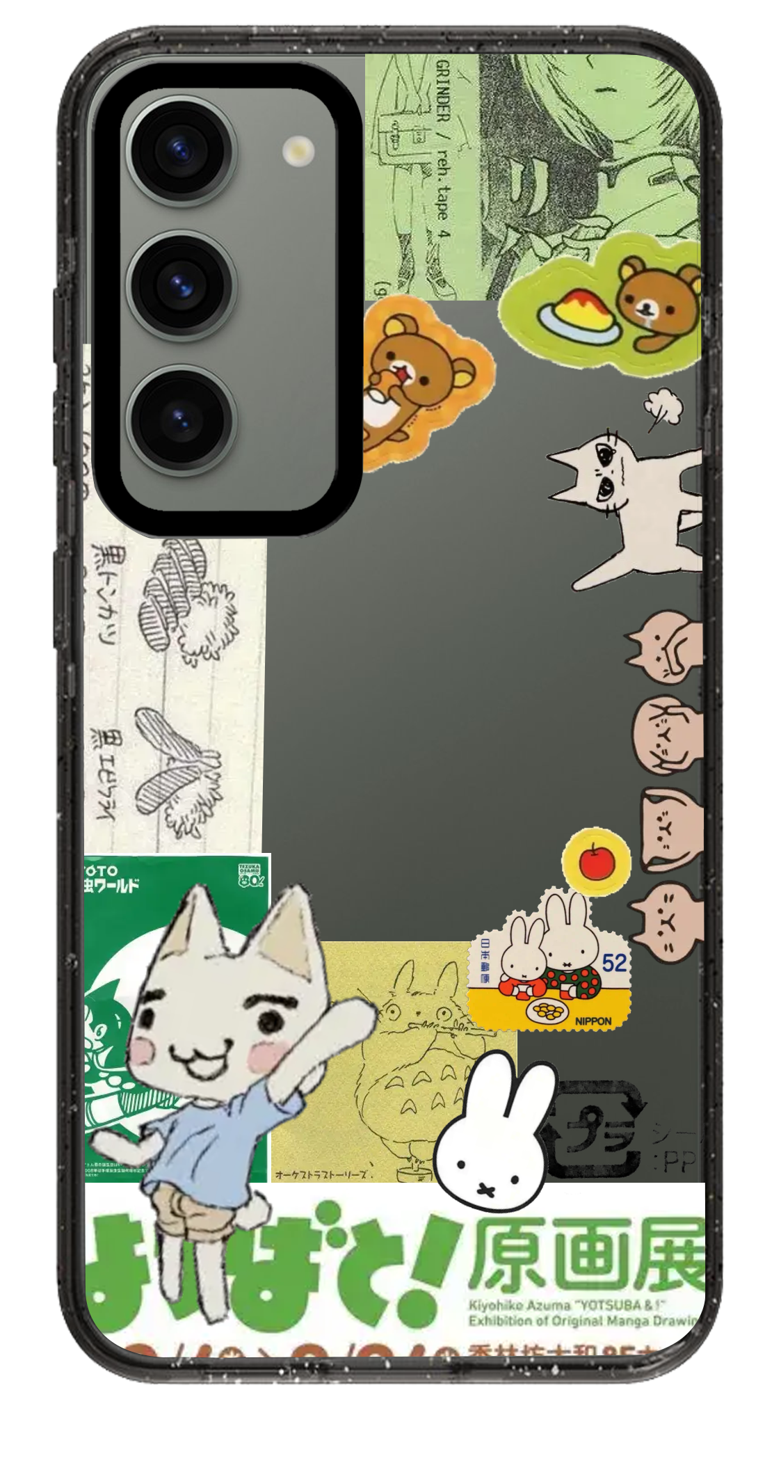 PixVoices rendered material preview - 1111 - Clear Black Samsung Case