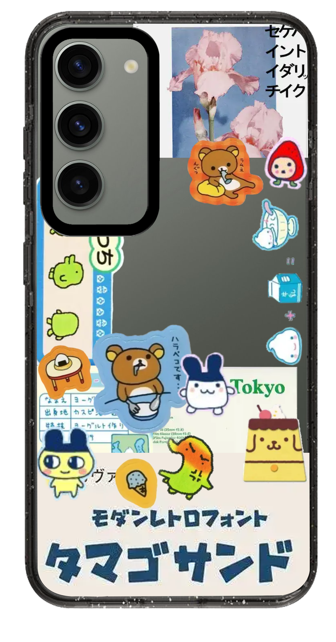 PixVoices rendered material preview - 1114 - Clear Black Samsung Case