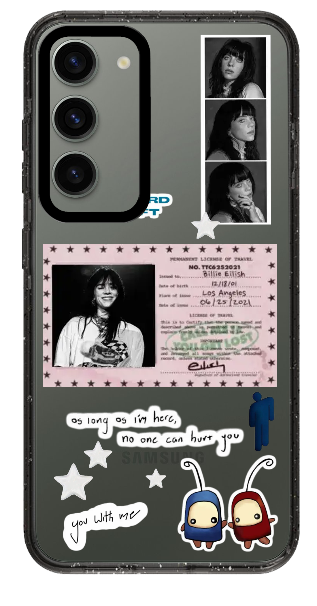 PixVoices rendered material preview - 1372 - Clear Black Samsung Case