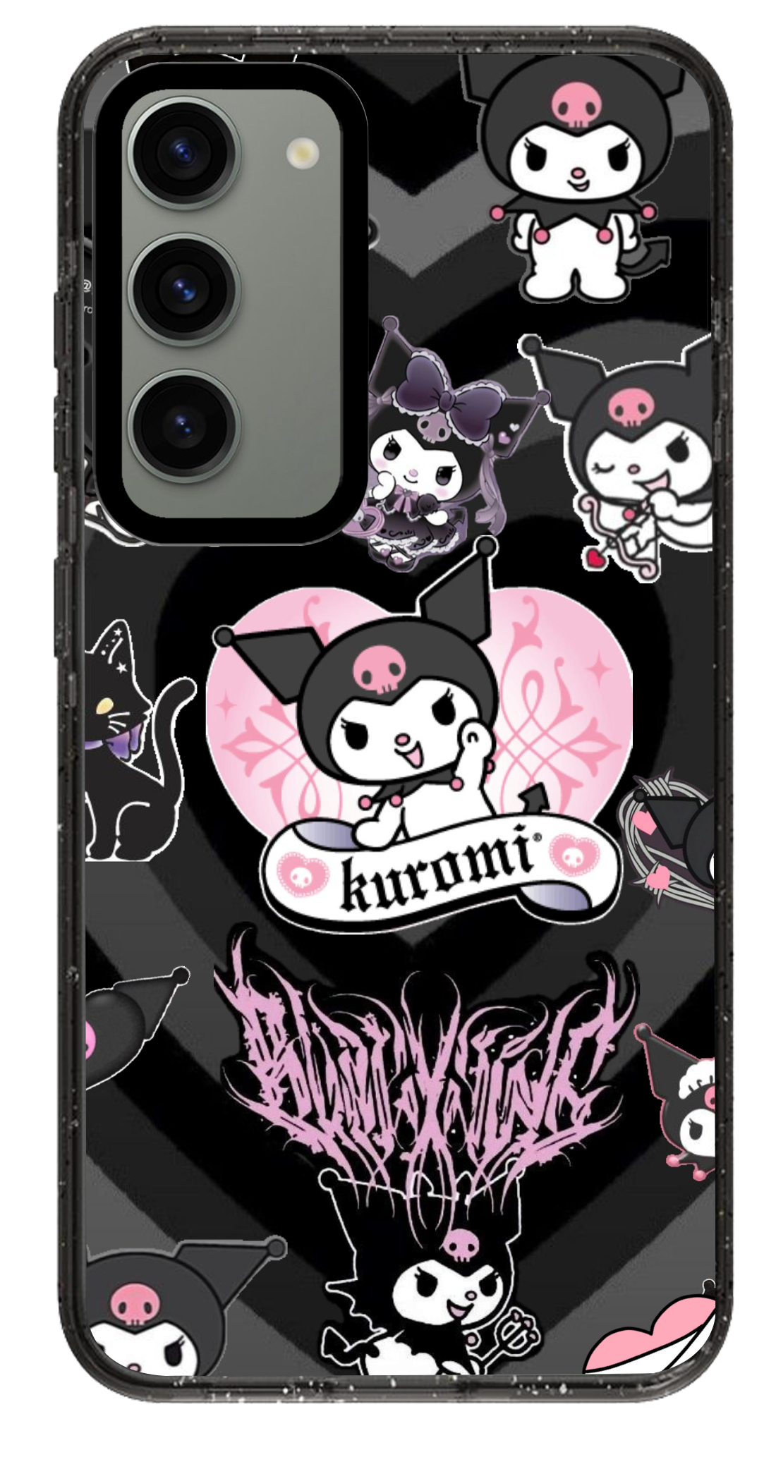 PixVoices rendered material preview - 48 - Clear Black Samsung Case