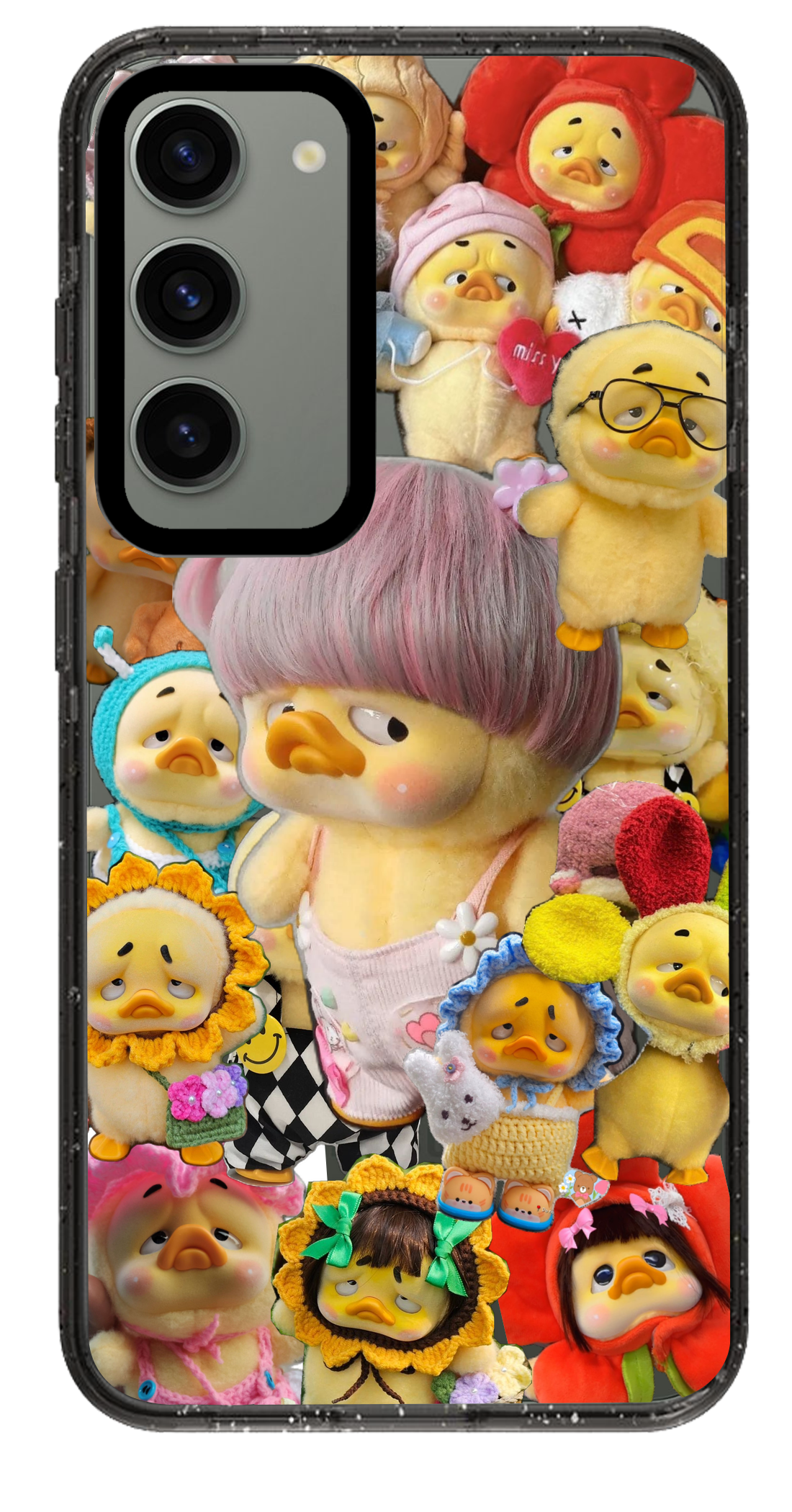 PixVoices rendered material preview - 1204 - Clear Black Samsung Case