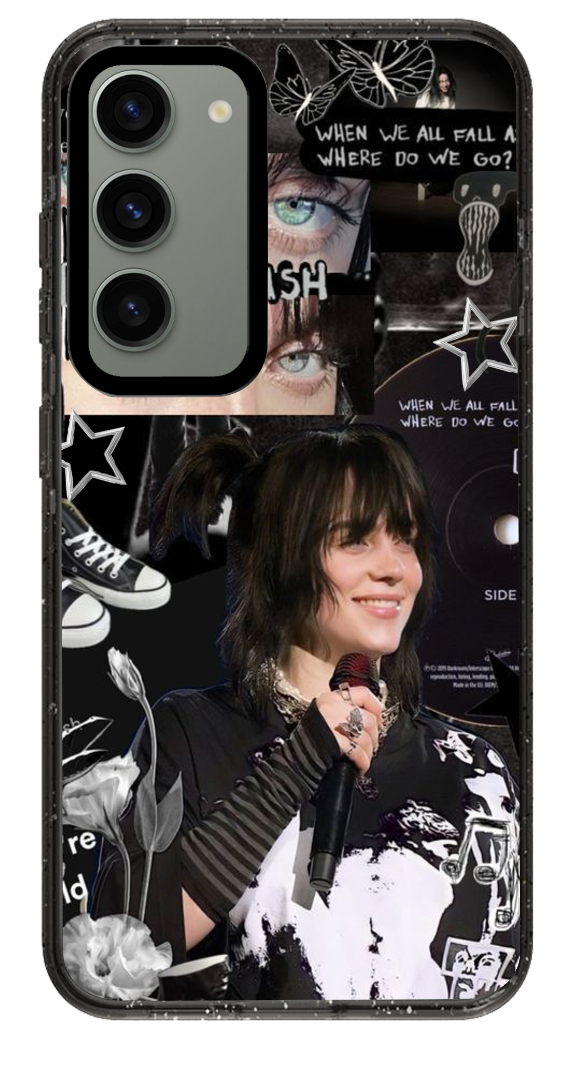 PixVoices rendered material preview - 33 - Clear Black Samsung Case