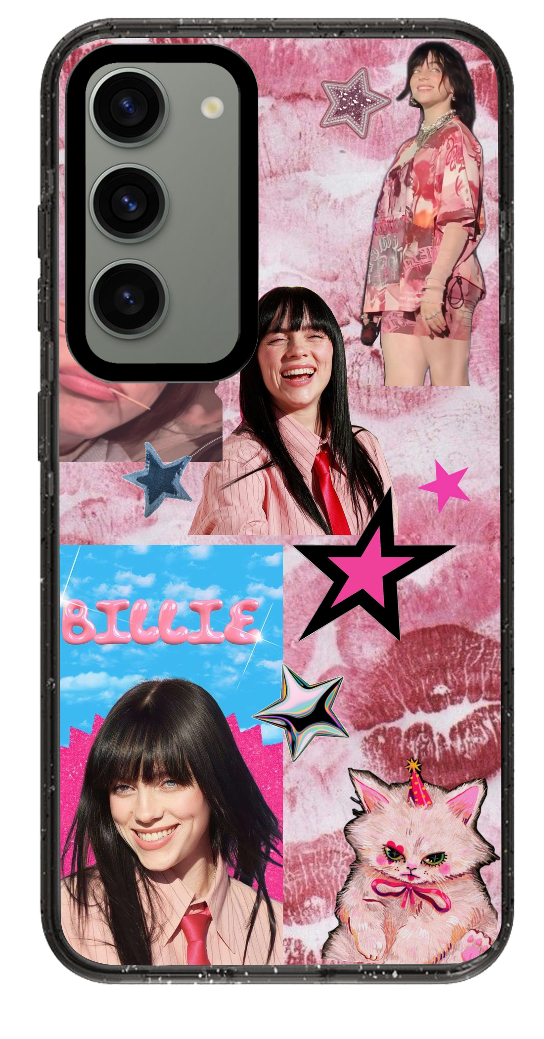 PixVoices rendered material preview - 1357 - Clear Black Samsung Case