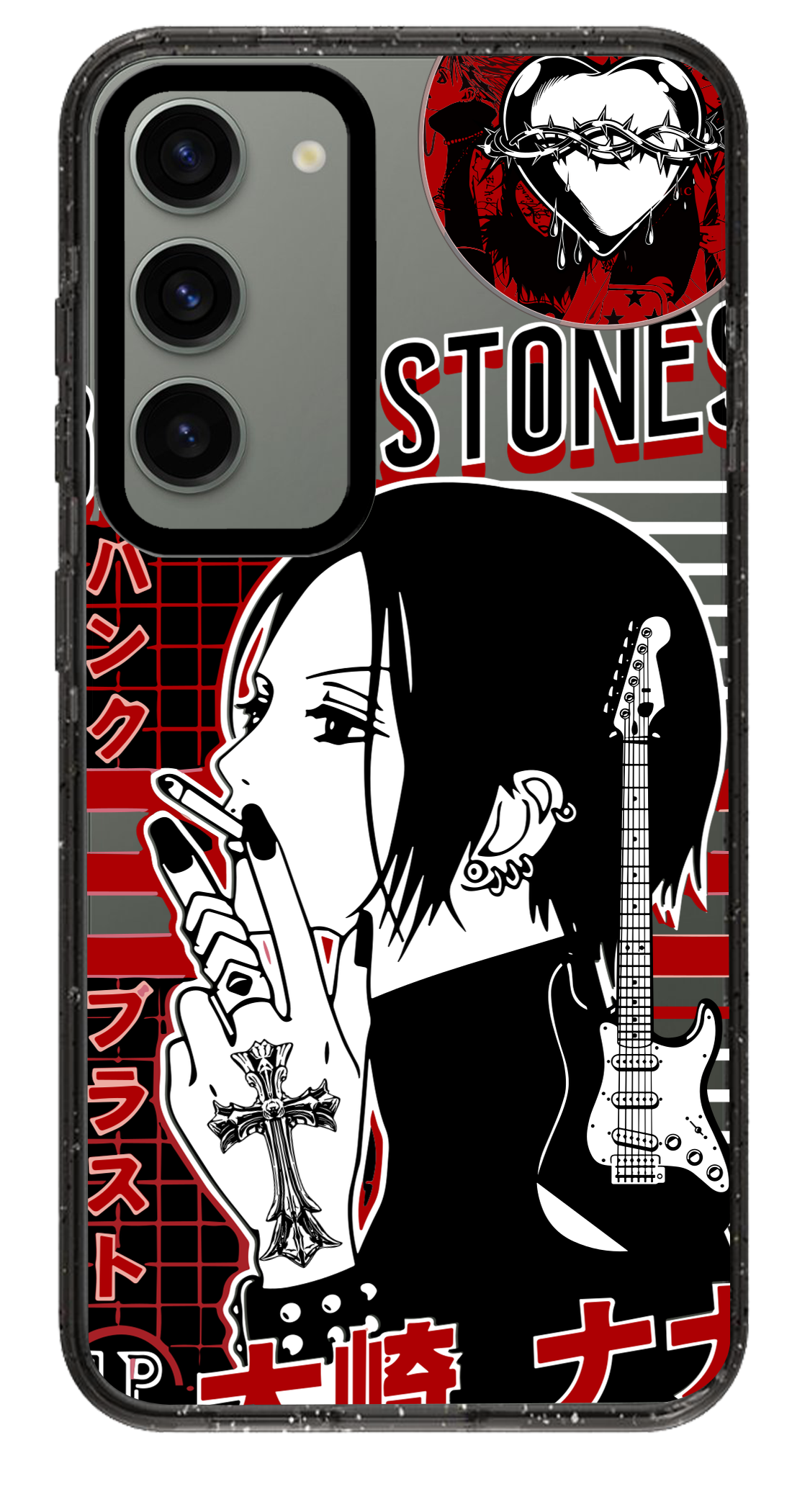 PixVoices rendered material preview - 38 - Clear Black Samsung Case