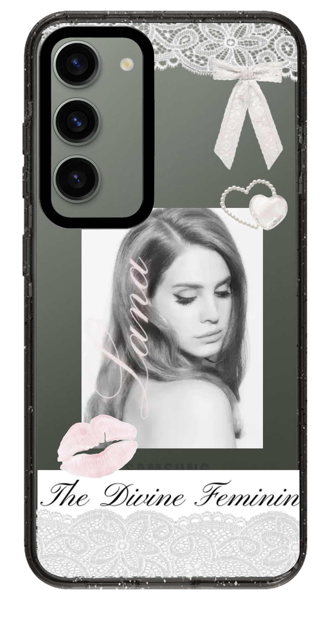 PixVoices rendered material preview - 1545 - Clear Black Samsung Case