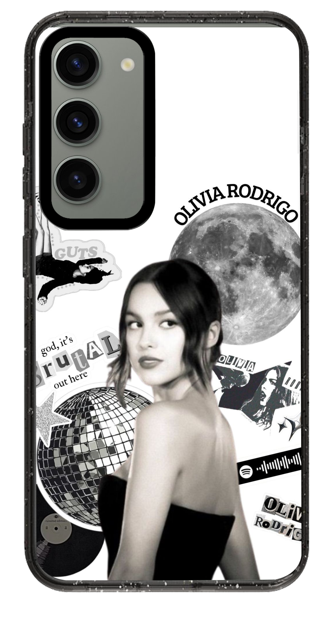 PixVoices rendered material preview - 1618 - Clear Black Samsung Case