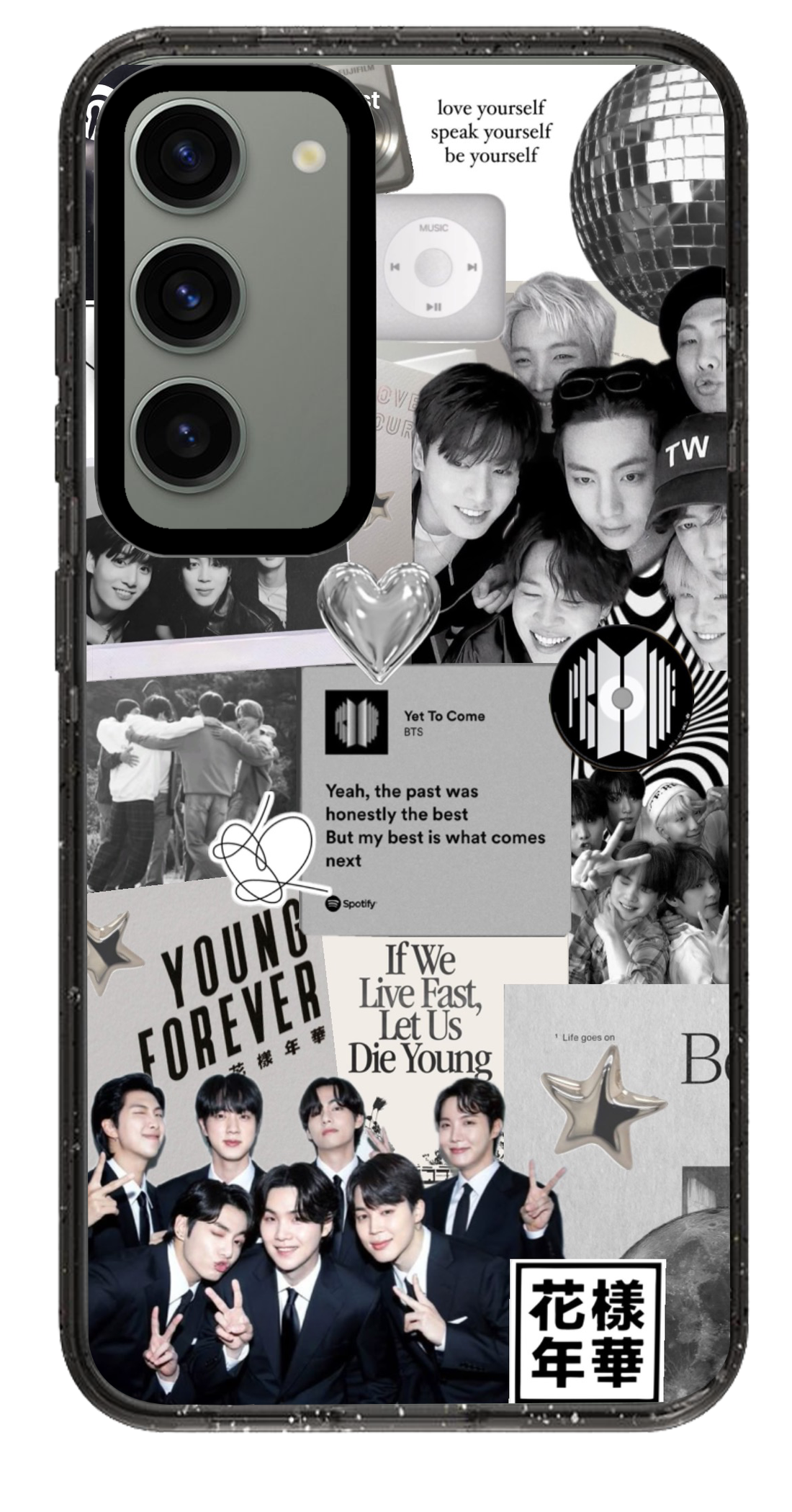 PixVoices rendered material preview - 1692 - Clear Black Samsung Case