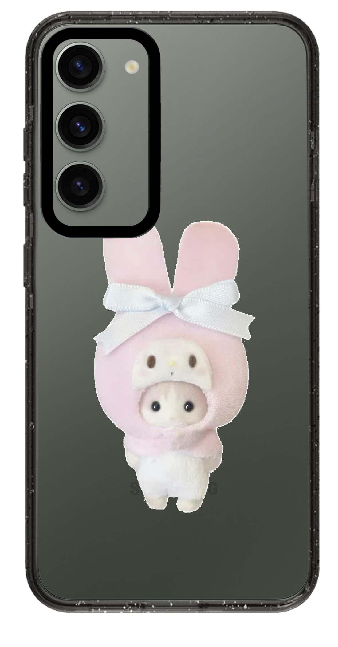 PixVoices rendered material preview - 1736 - Clear Black Samsung Case