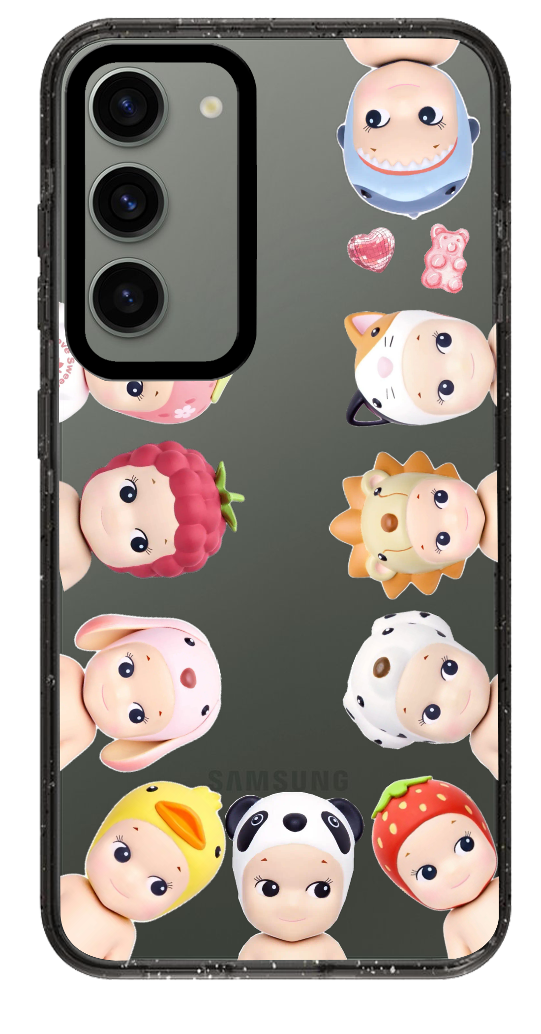 PixVoices rendered material preview - 1843 - Clear Black Samsung Case