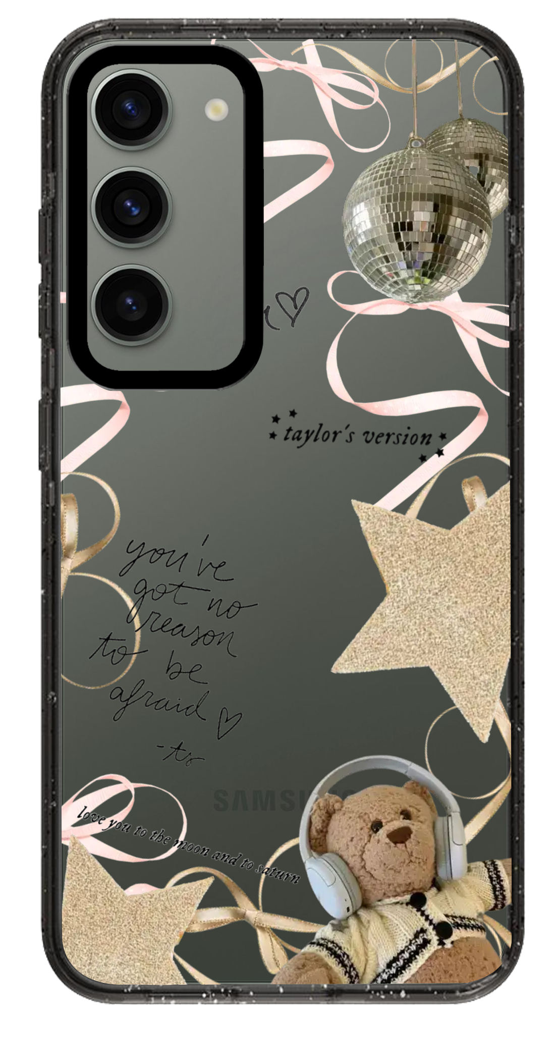PixVoices rendered material preview - 2292 - Clear Black Samsung Case