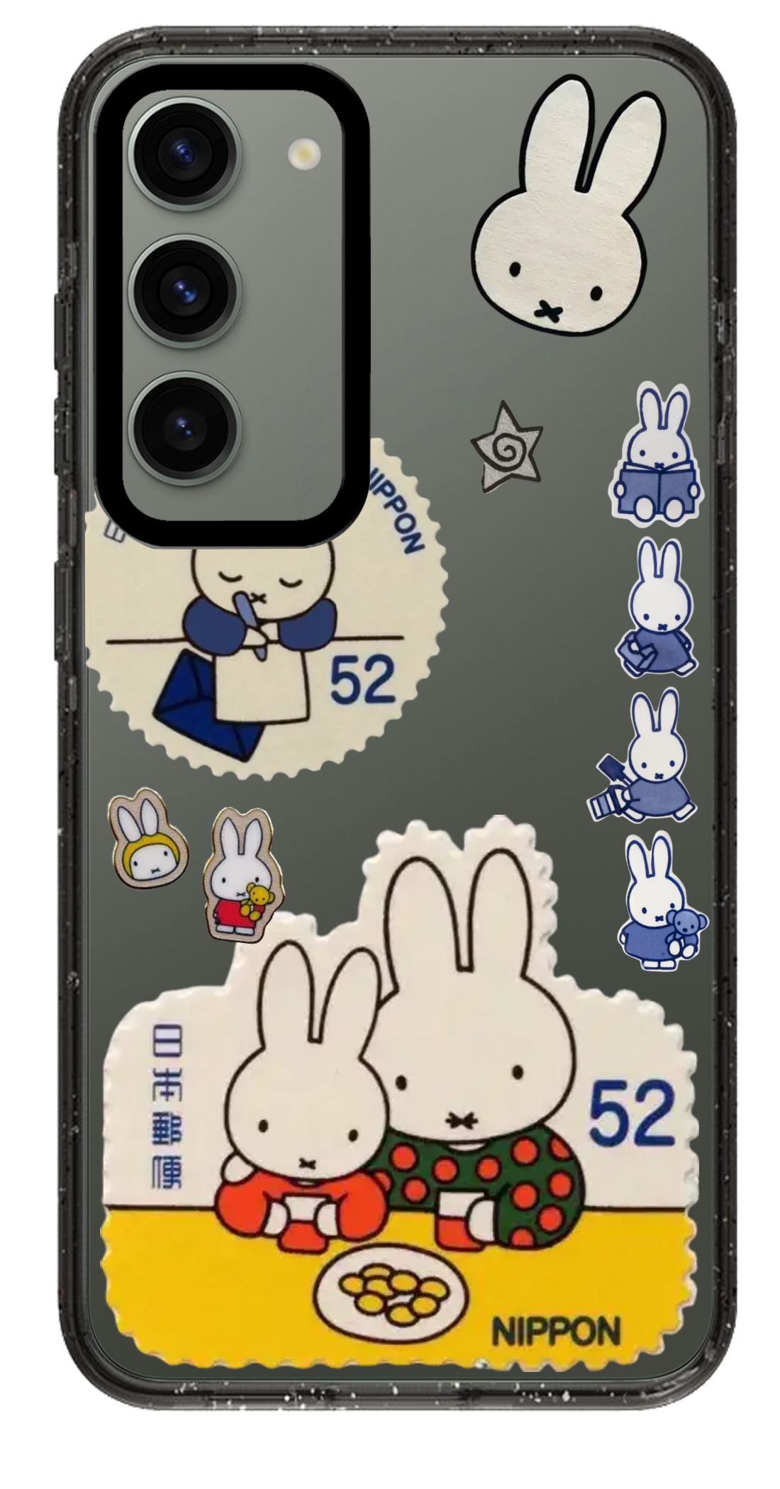 PixVoices rendered material preview - 2293 - Clear Black Samsung Case