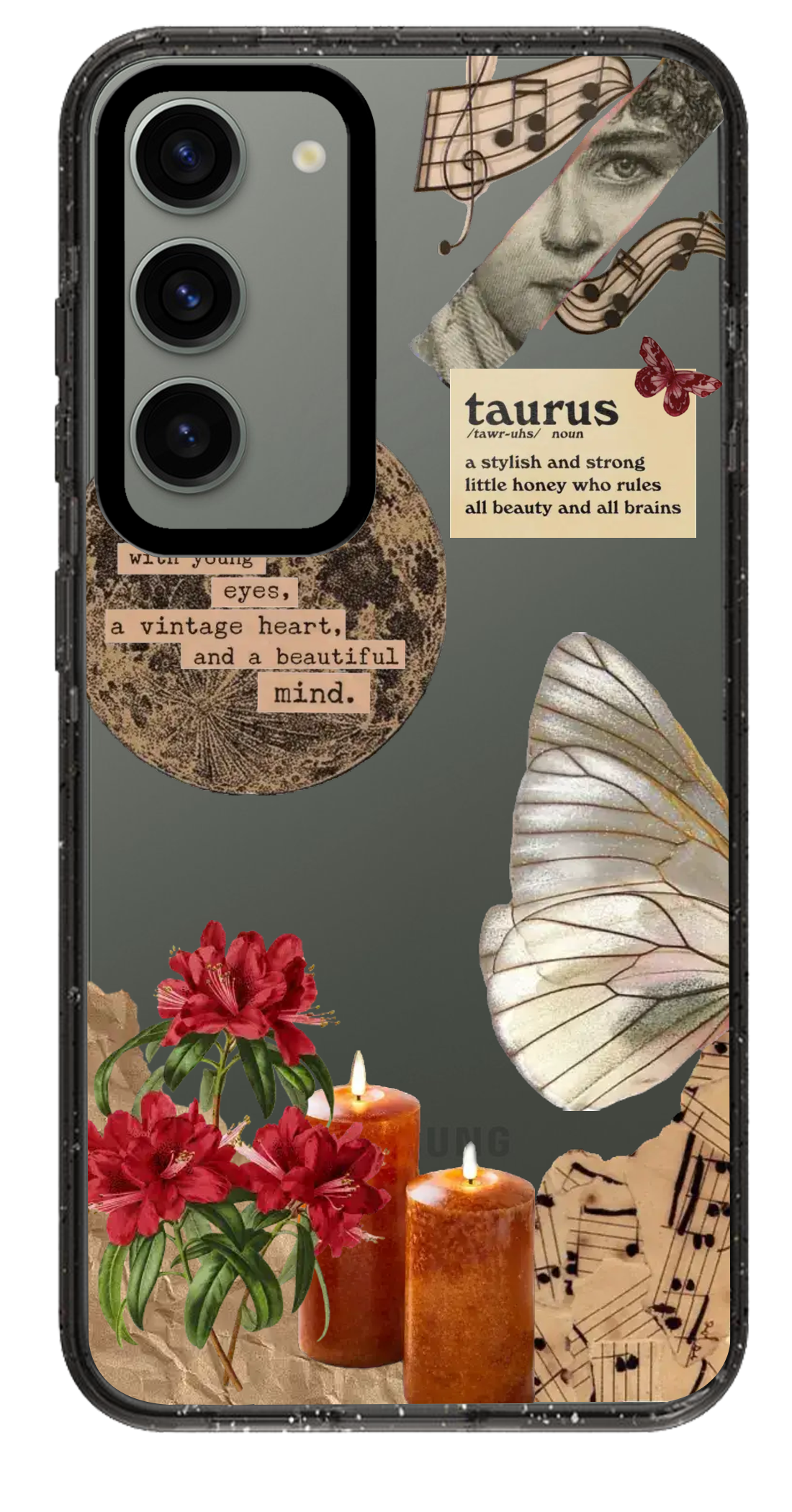 PixVoices rendered material preview - 2294 - Clear Black Samsung Case