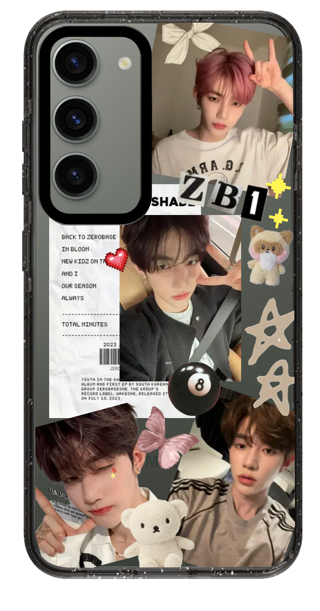 PixVoices rendered material preview - 2299 - Clear Black Samsung Case