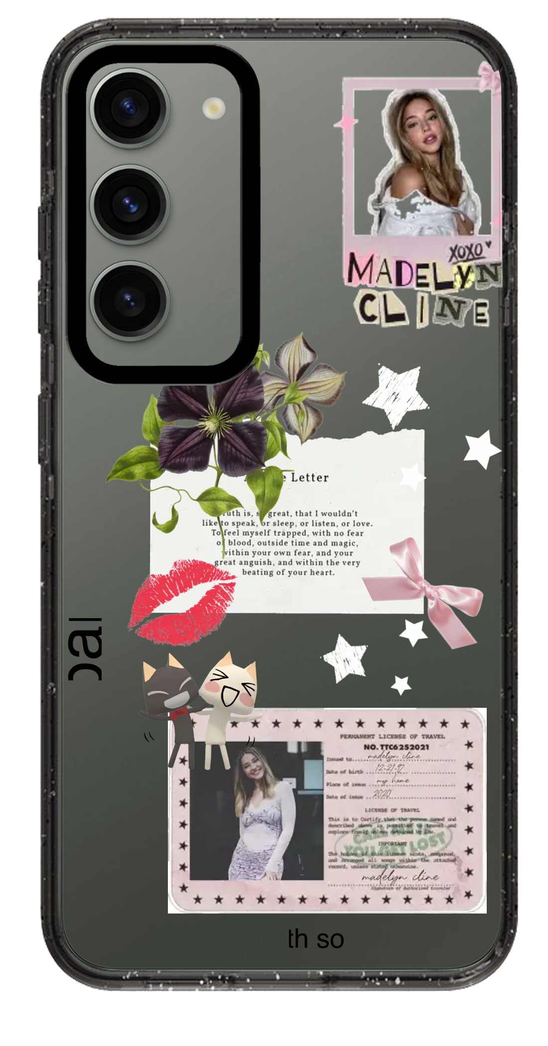 PixVoices rendered material preview - 2301 - Clear Black Samsung Case