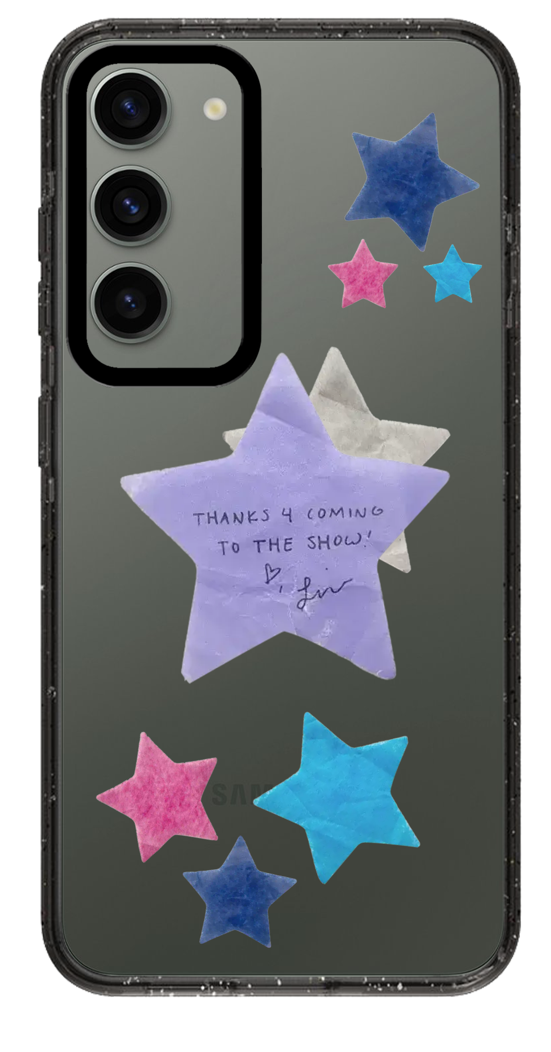 PixVoices rendered material preview - 2310 - Clear Black Samsung Case