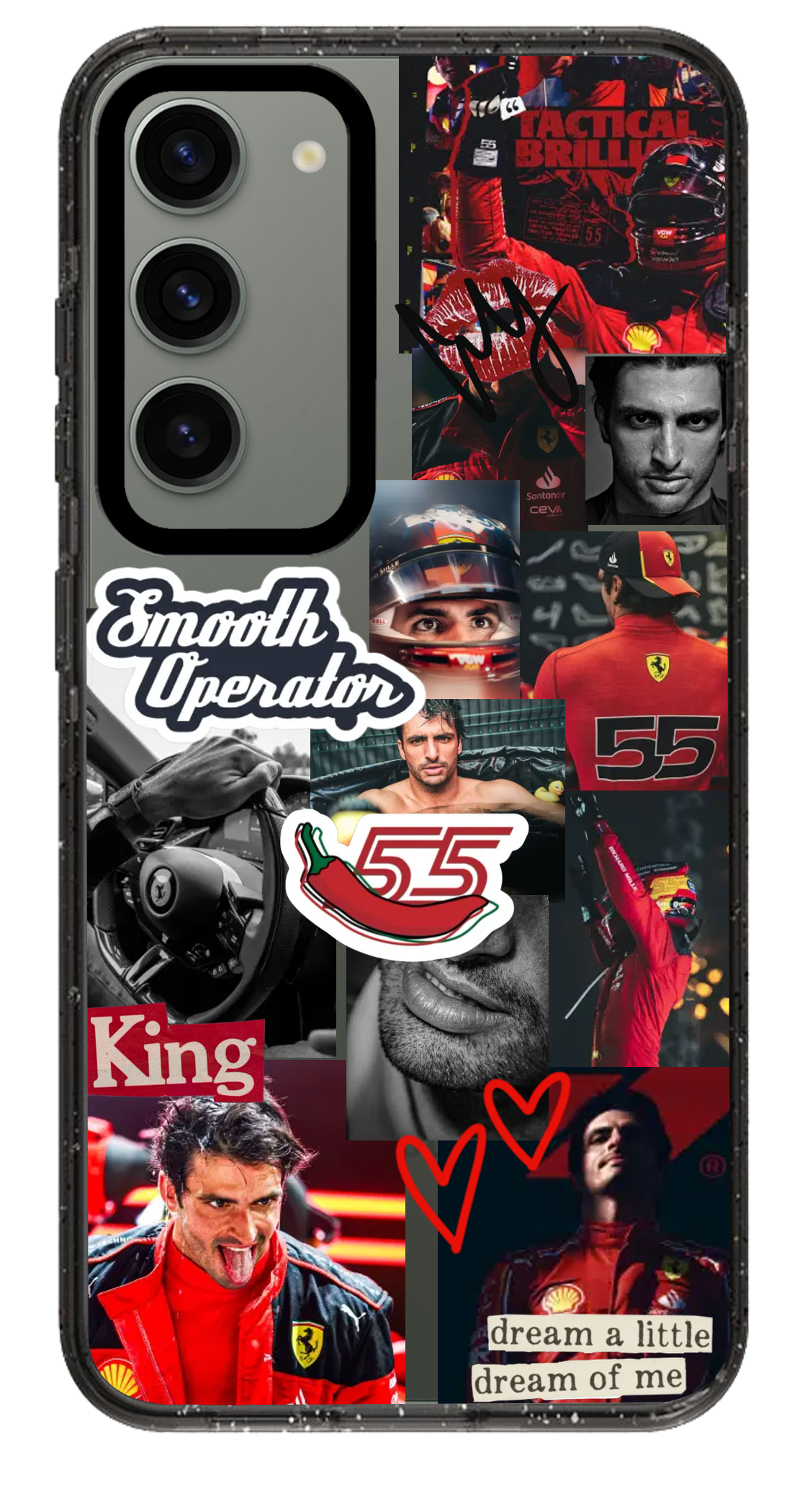 PixVoices rendered material preview - 2382 - Clear Black Samsung Case