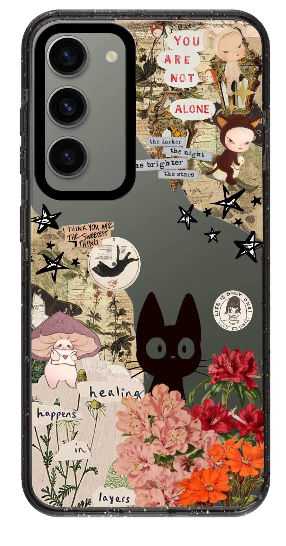 PixVoices rendered material preview - 2417 - Clear Black Samsung Case