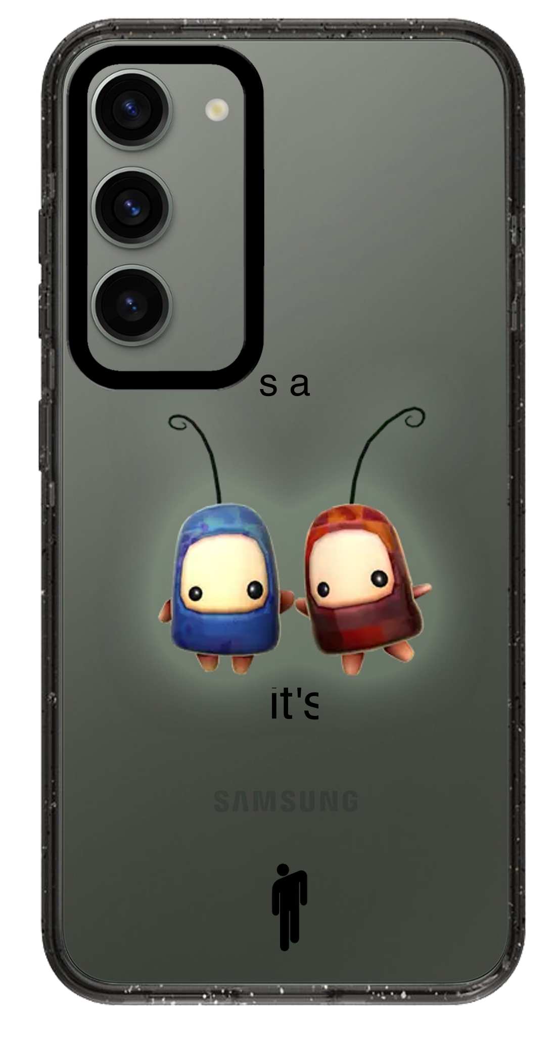 PixVoices rendered material preview - 2427 - Clear Black Samsung Case
