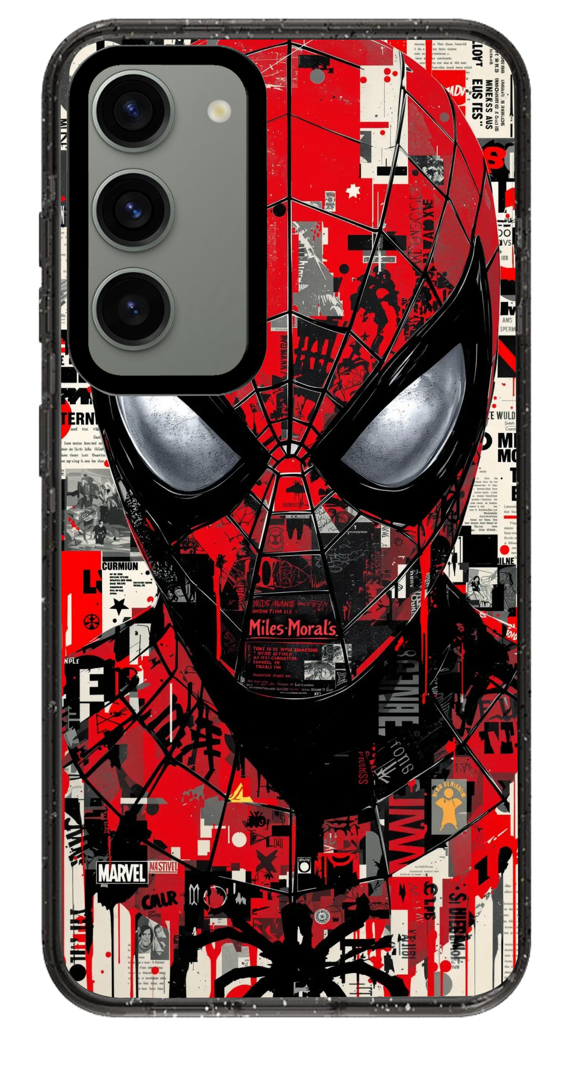 PixVoices rendered material preview - 2566 - Clear Black Samsung Case