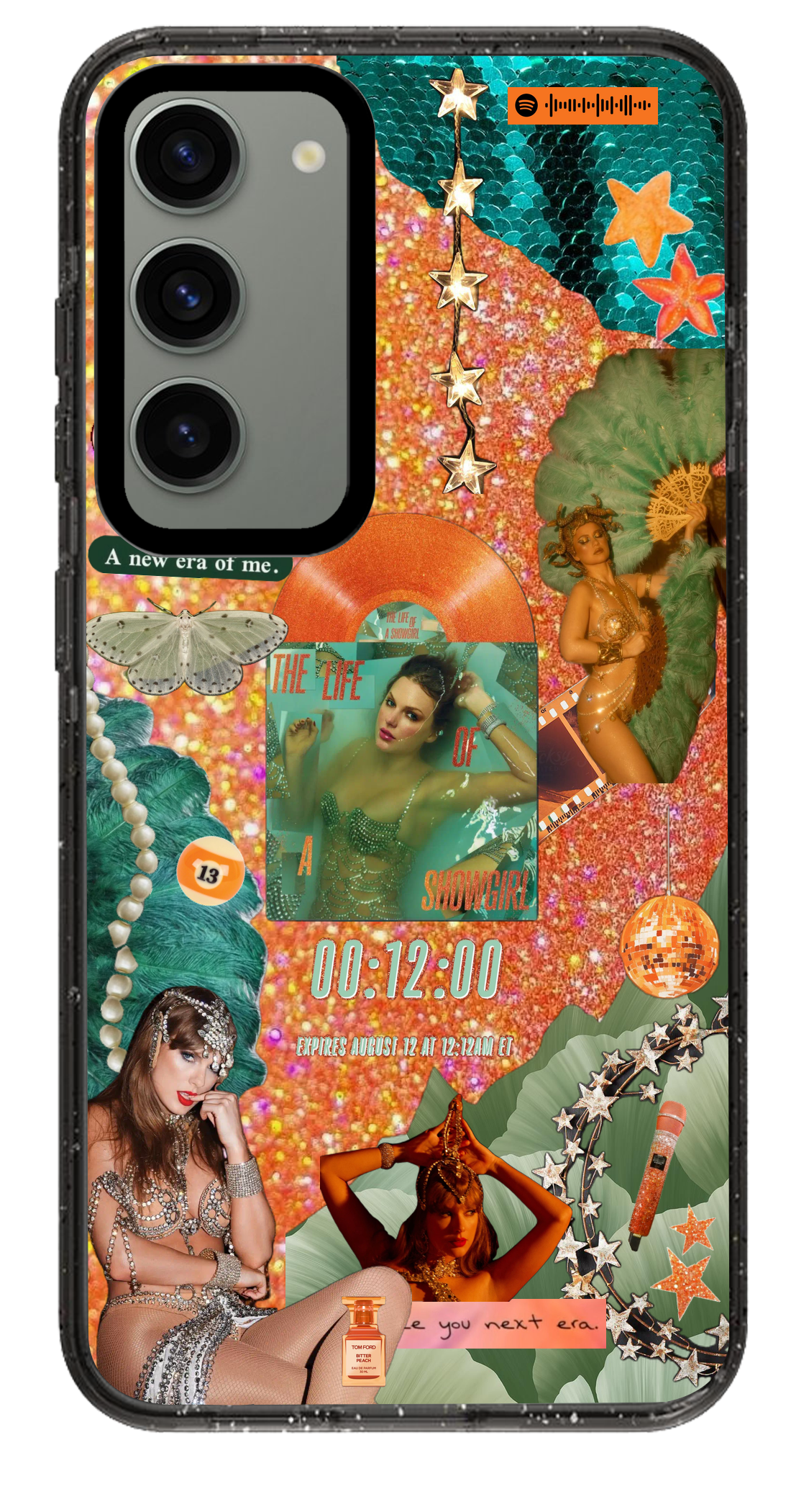 PixVoices rendered material preview - 2654 - Clear Black Samsung Case