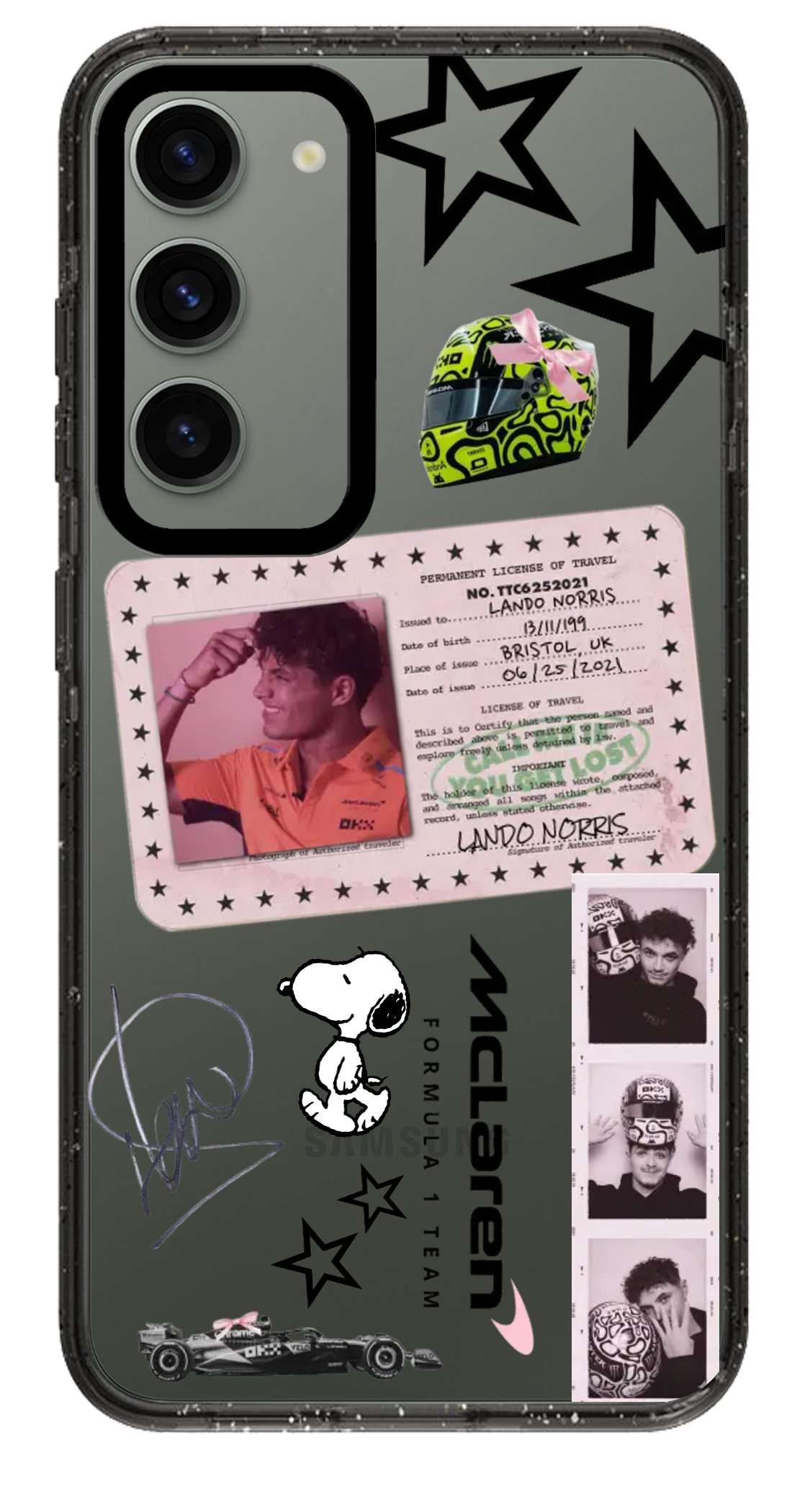 PixVoices rendered material preview - 2924 - Clear Black Samsung Case