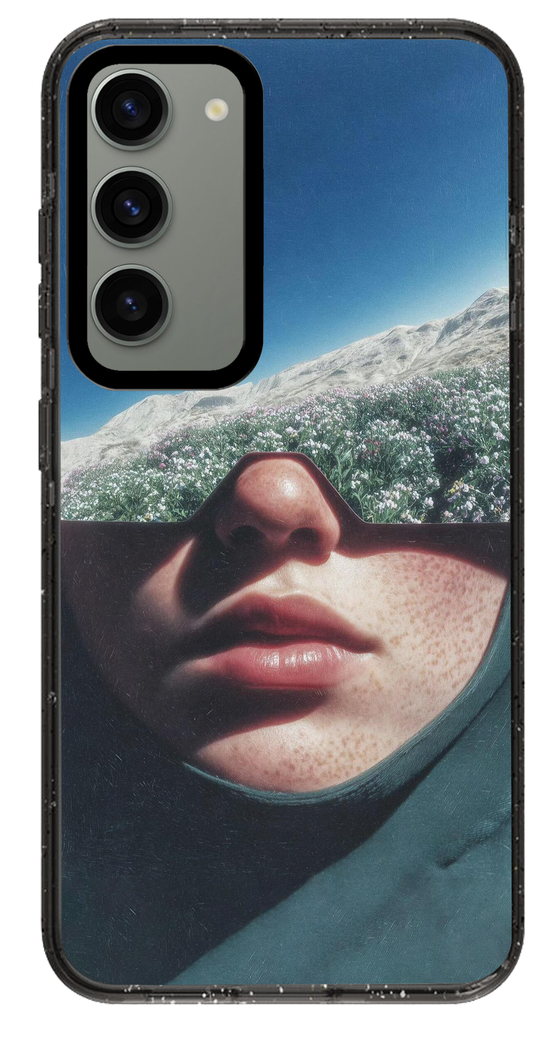 PixVoices rendered material preview - 3113 - Clear Black Samsung Case