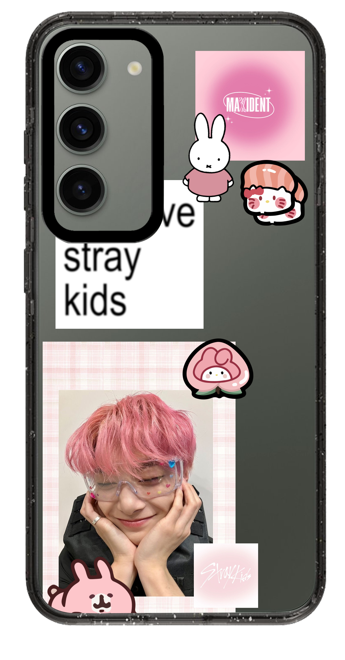 PixVoices rendered material preview - 3156 - Clear Black Samsung Case