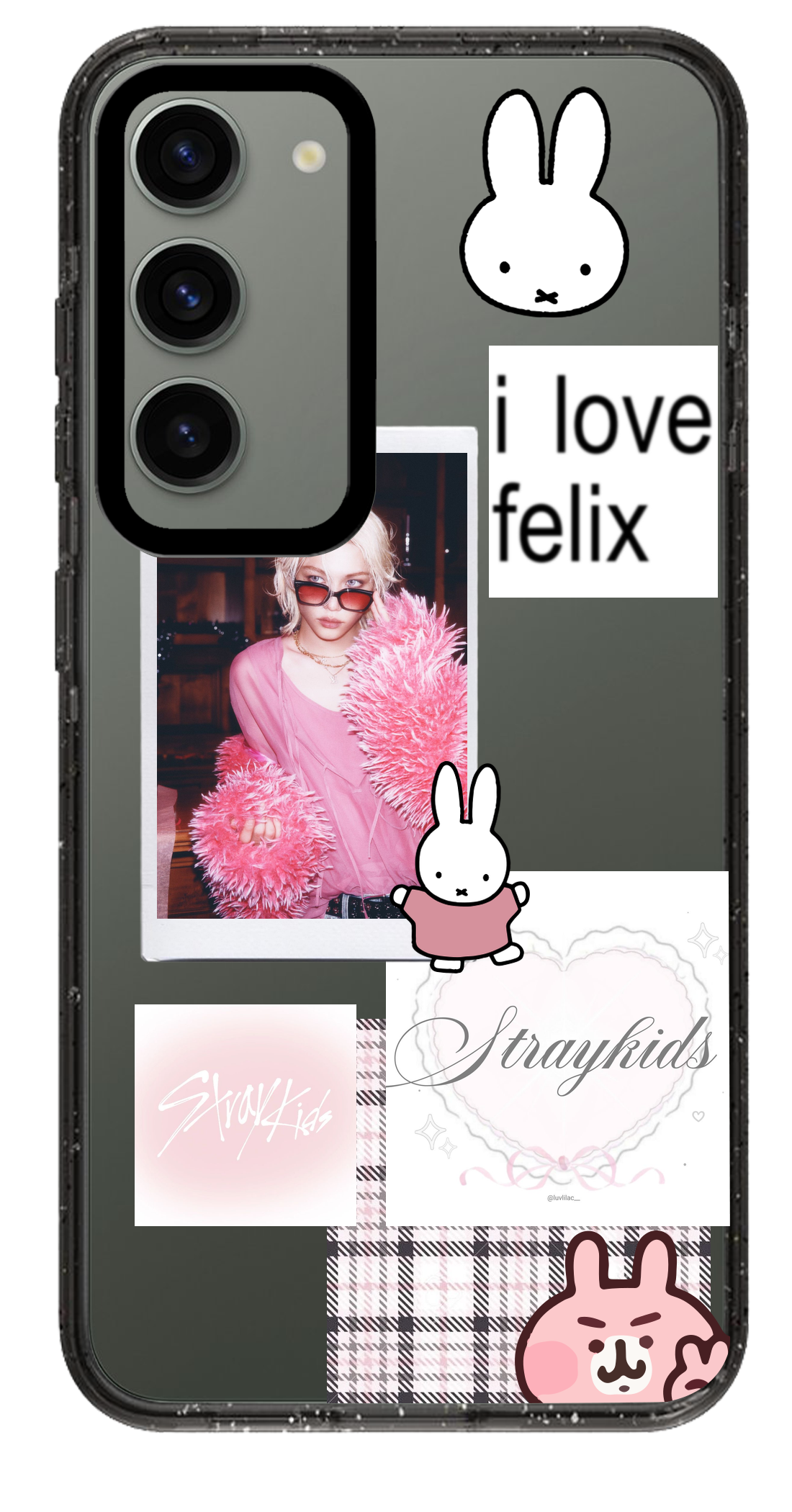 PixVoices rendered material preview - 3151 - Clear Black Samsung Case
