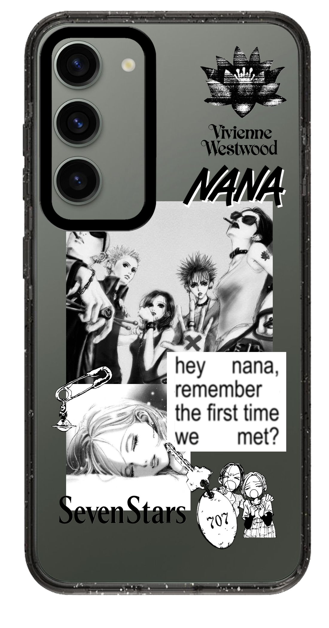 PixVoices rendered material preview - 3234 - Clear Black Samsung Case