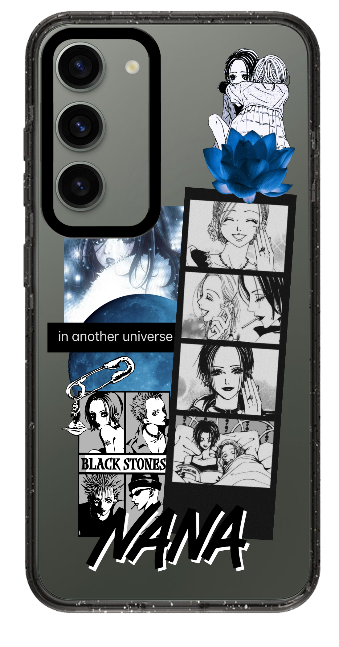 PixVoices rendered material preview - 3266 - Clear Black Samsung Case